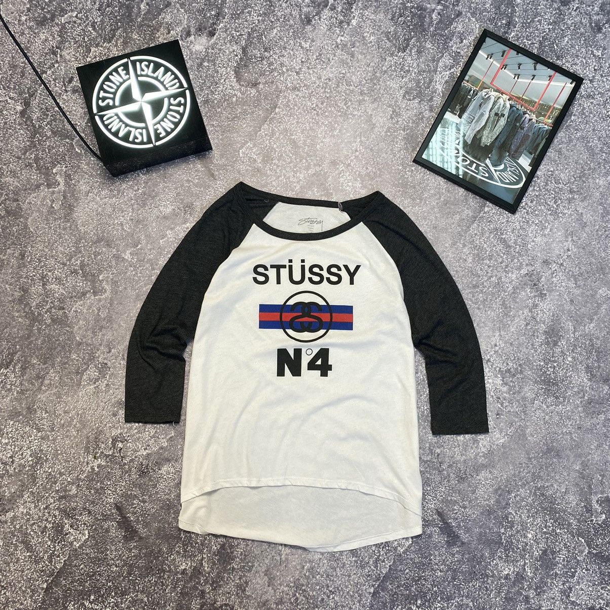 Streetwear × Stussy × Vintage Vintage Stussy Big Logo 3/4 Women
