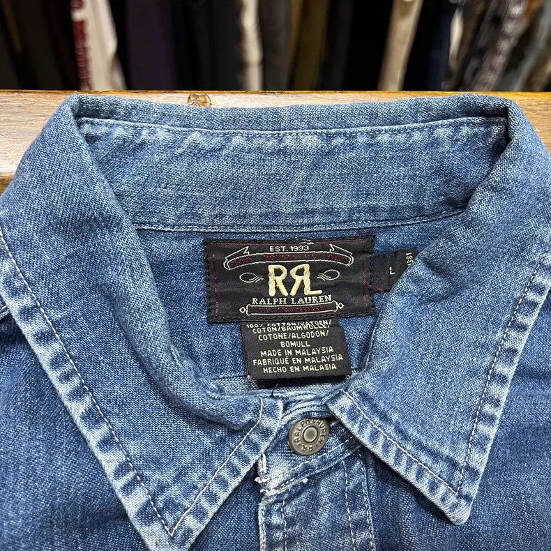 RRL Ralph Lauren RRL Ralph Lauren First year denim shirt Size US L / EU 52-54 / 3 - 3 Thumbnail