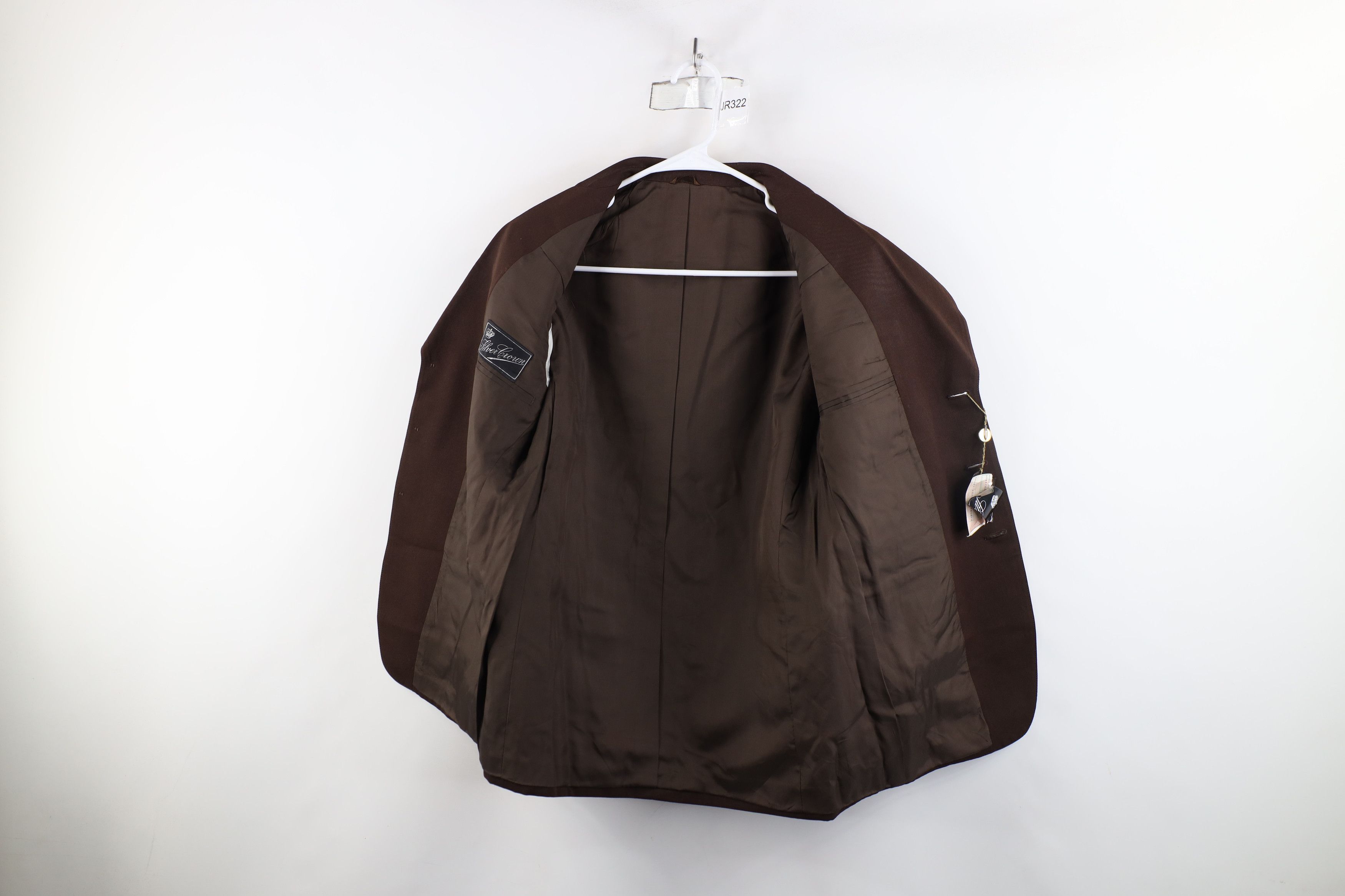 Vintage Deadstock Vintage 50s 60s Streetwear Blazer Jacket Brown Size US L / EU 52-54 / 3 - 8 Thumbnail
