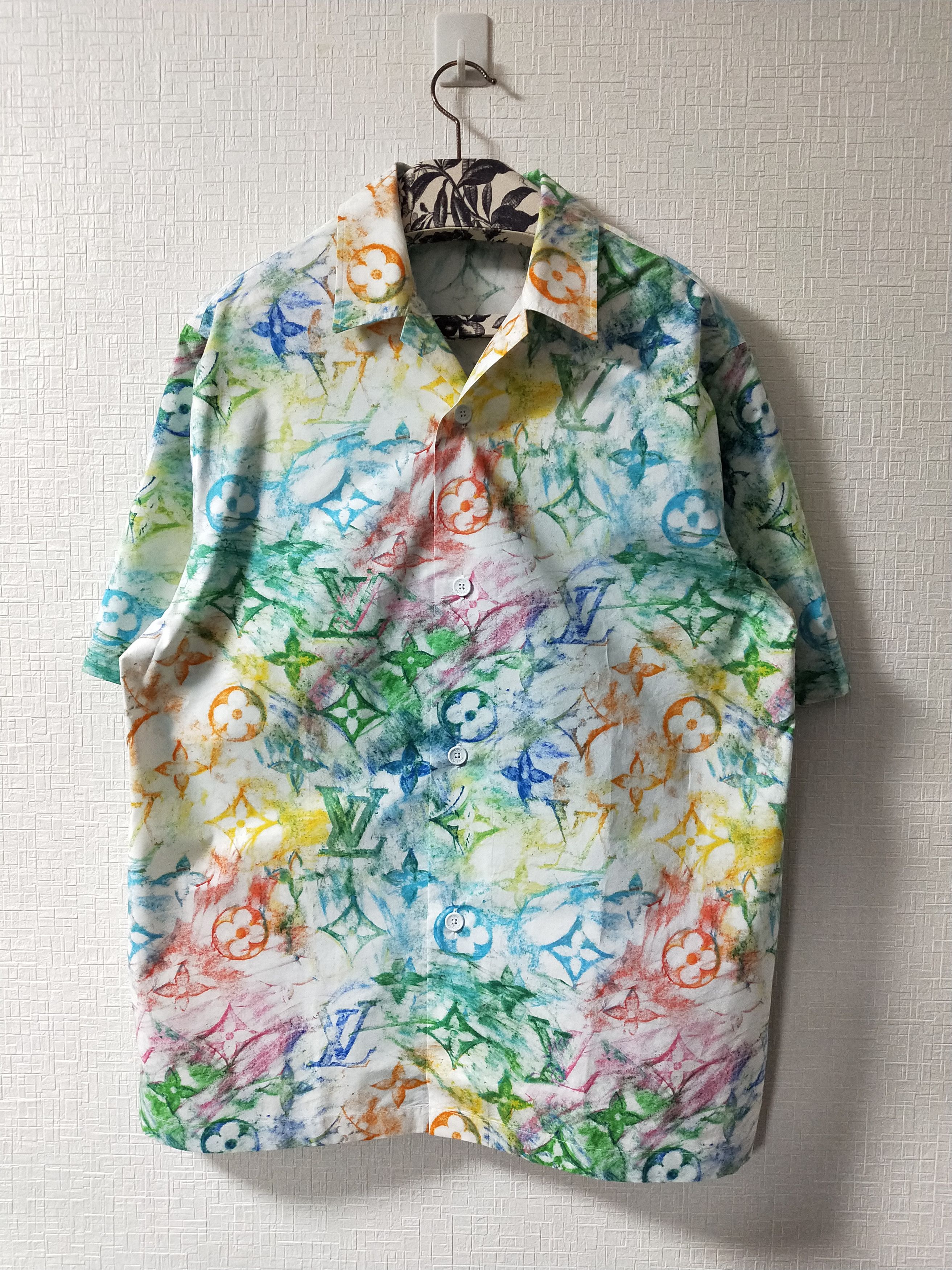 Louis Vuitton Multicolor Pastel Hawaiian Camp Shirt | Grailed