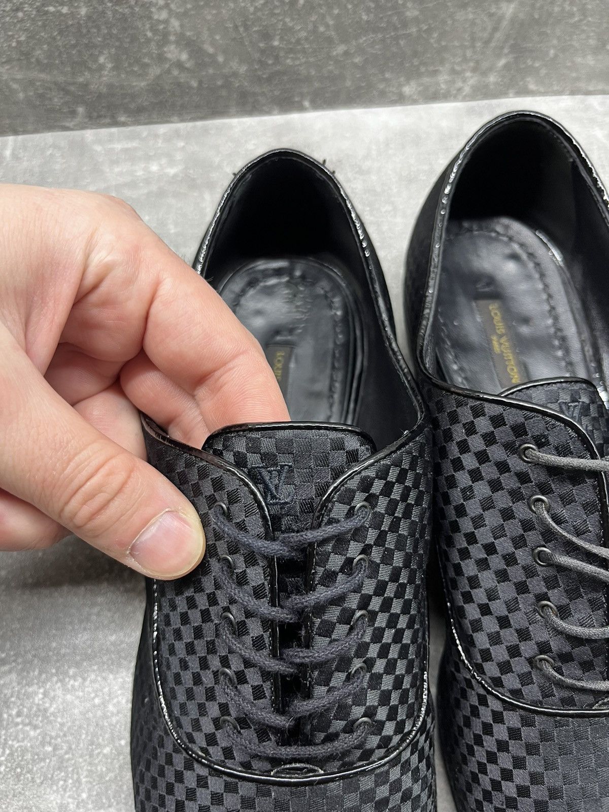 Louis Vuitton Louis Vuitton - 2018 - Petit Damier Solferino Derby Size US 8.5 / EU 41-42 - 3 Thumbnail