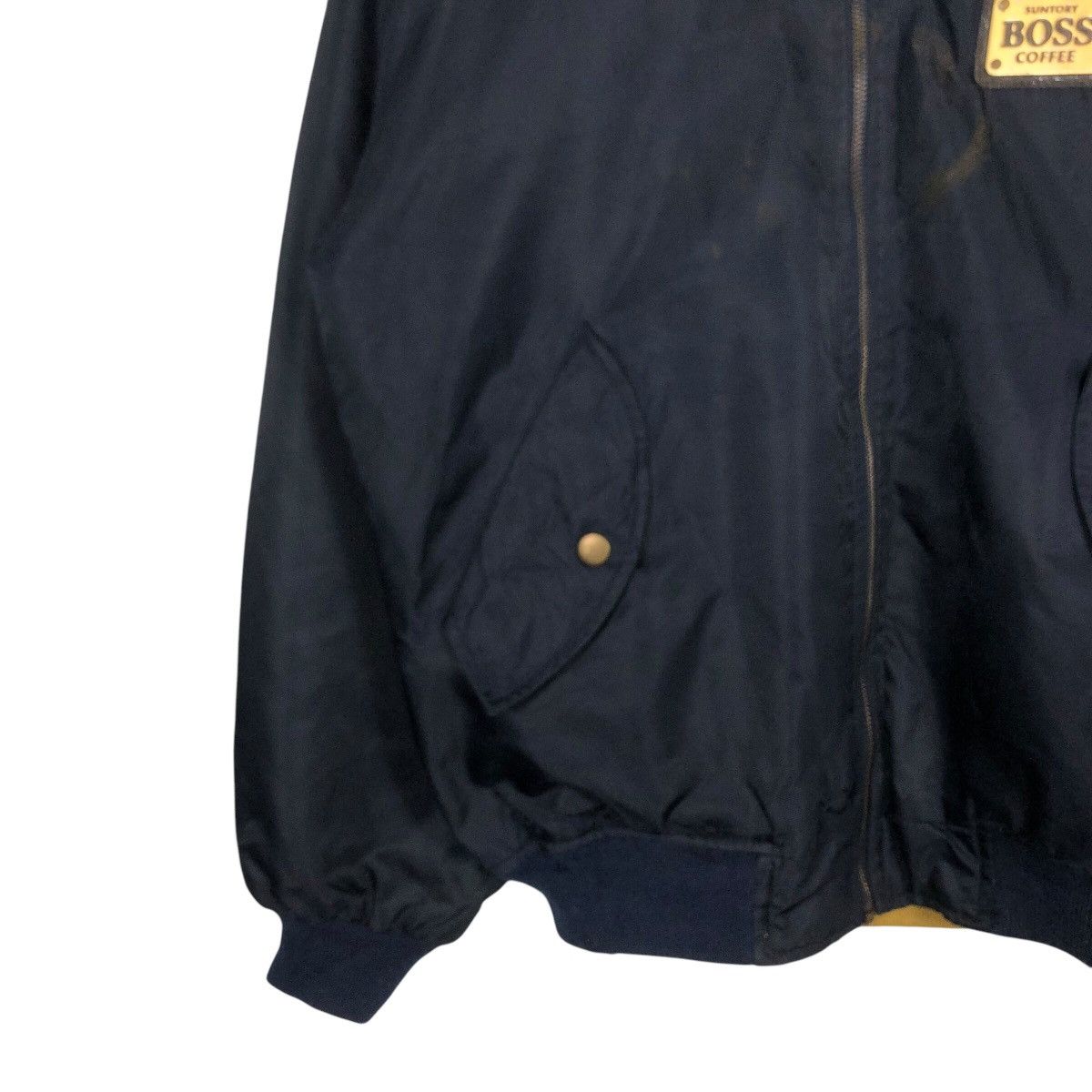 Japanese Brand Reversible Bomber Jacket Satin Suntory Boss Coffee Big Logo Size US M / EU 48-50 / 2 - 7 Thumbnail