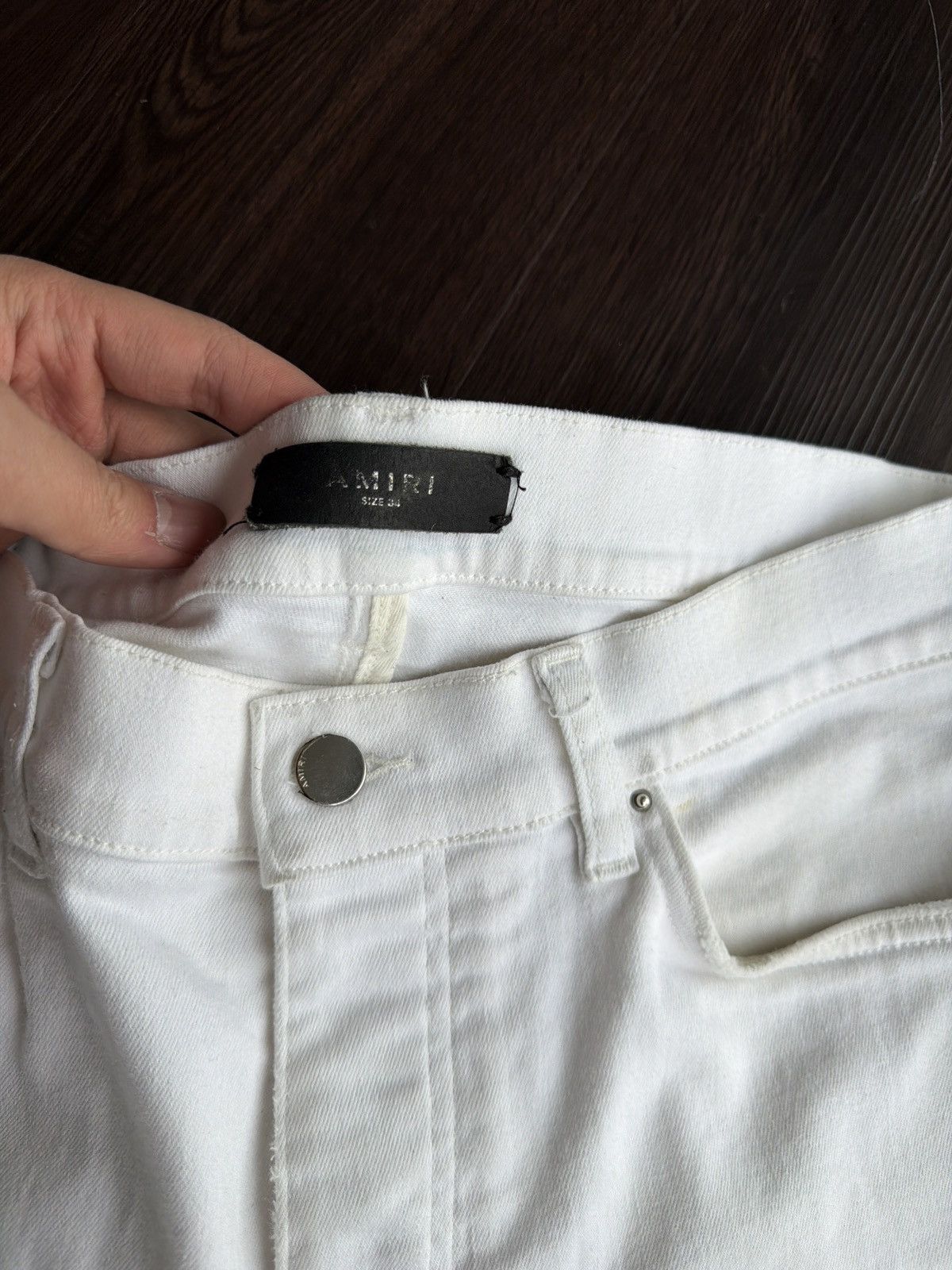 Amiri Amiri All White Patch MX1 Size US 34 / EU 50 - 8 Thumbnail