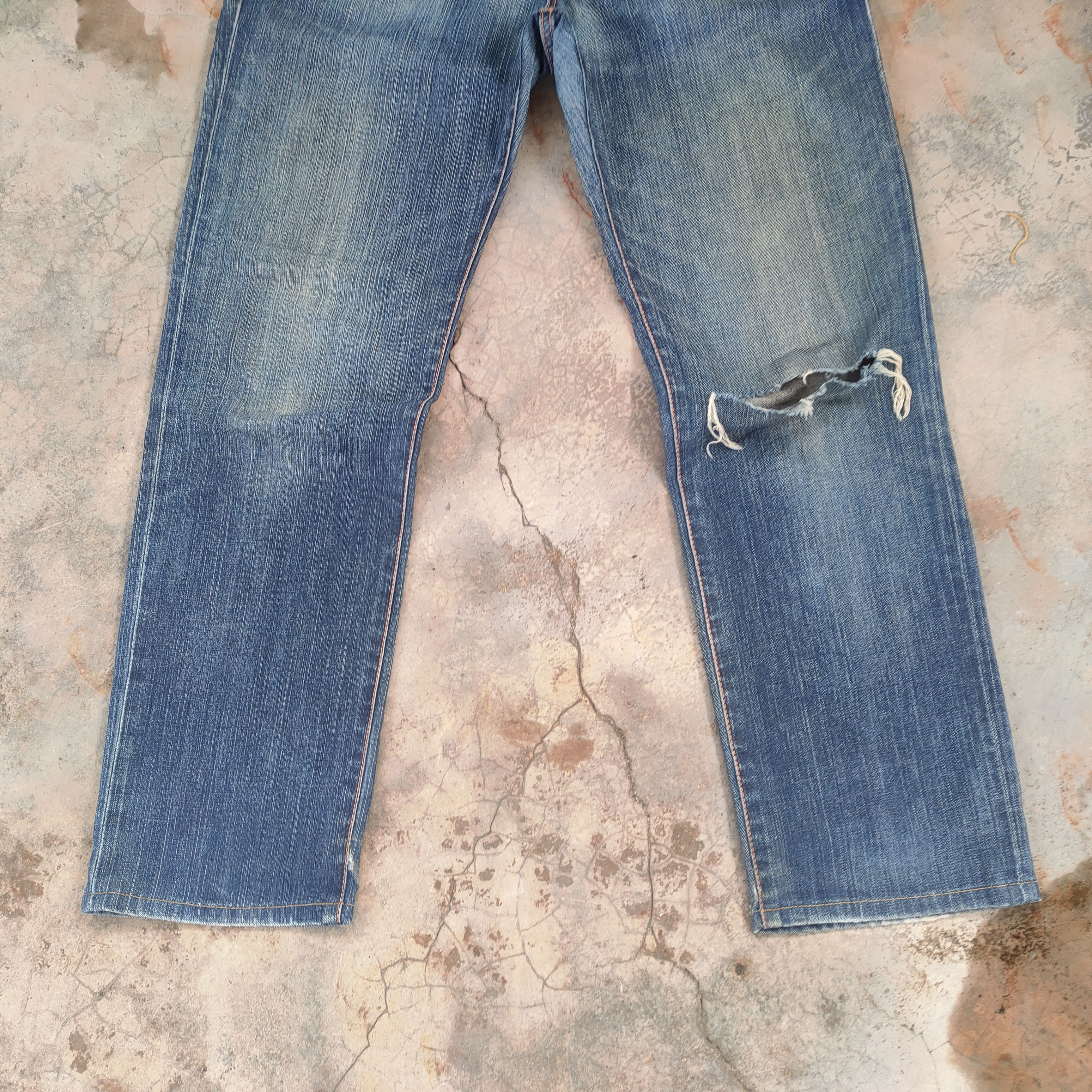 Edwin W34 VINTAGE EDWIN FADED DISTRESSED JEANS DENIM PANTS Size US 34 / EU 50 - 4 Thumbnail