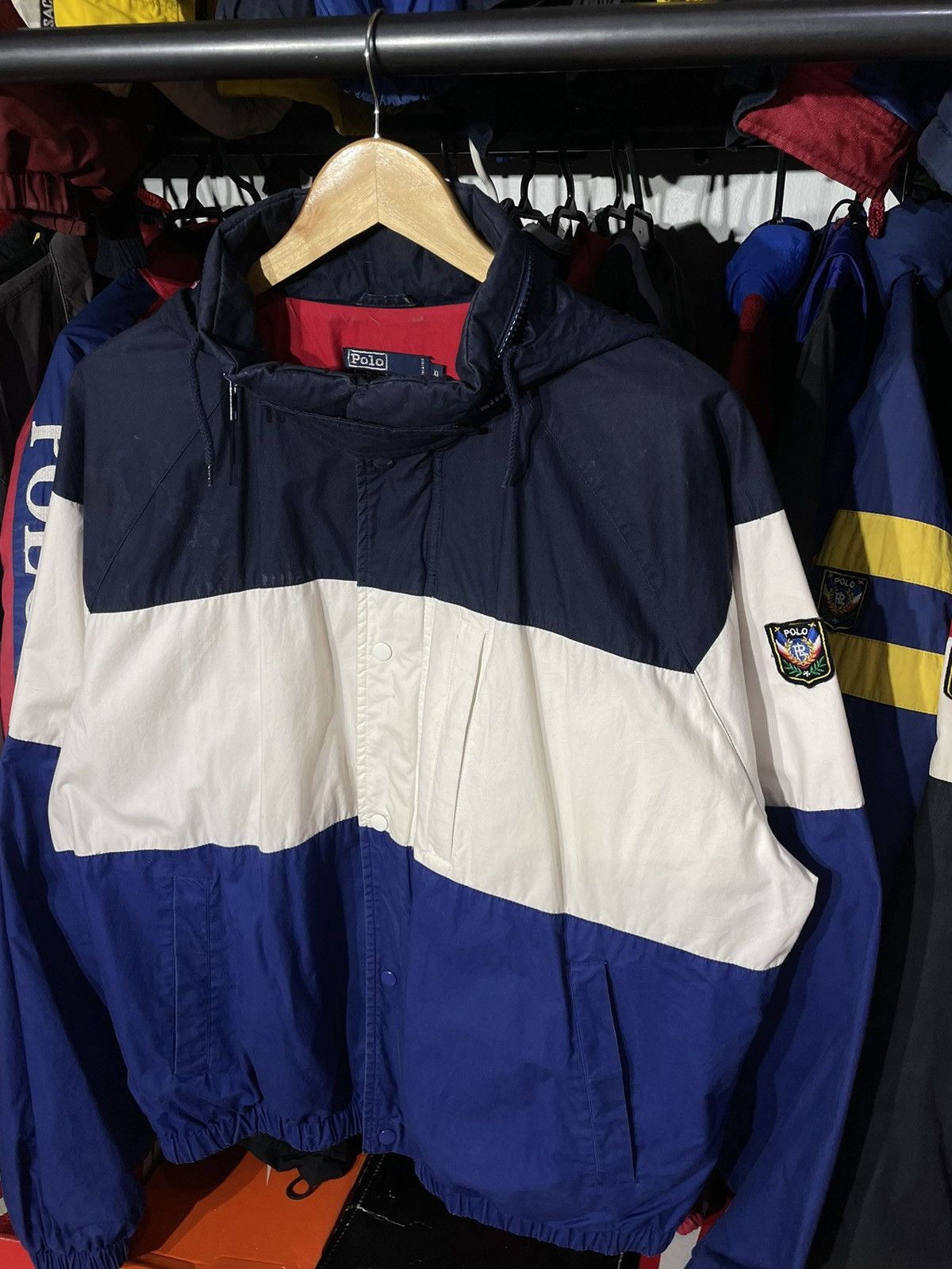 Polo Ralph Lauren × Vintage Jacket Polo Uni Crest Vintage Size US XL / EU 56 / 4 - 2 Thumbnail