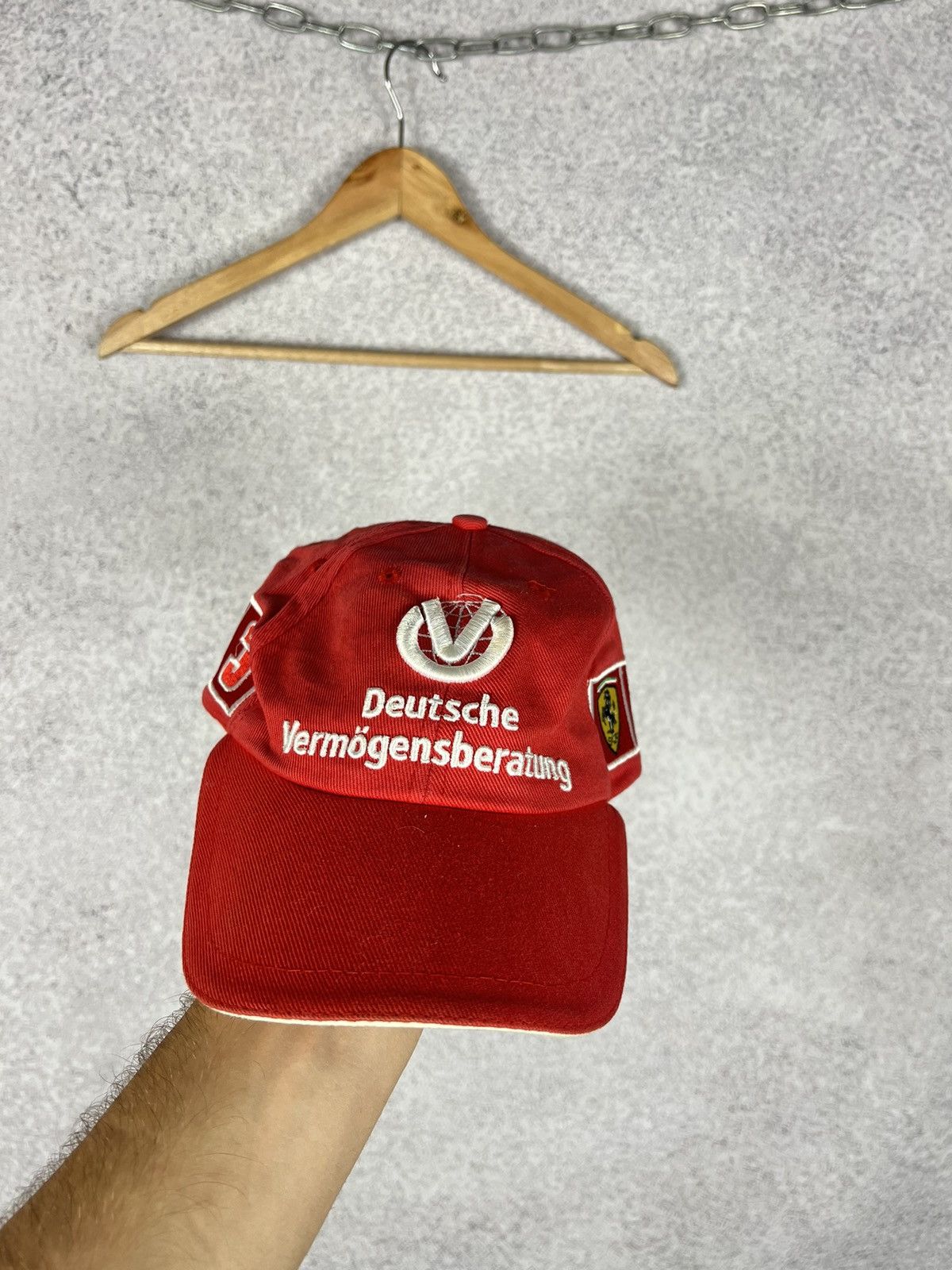 Ferrari Vintage Michael Schumacher Ferrari F1 Cap Hat Size ONE SIZE - 2 Thumbnail