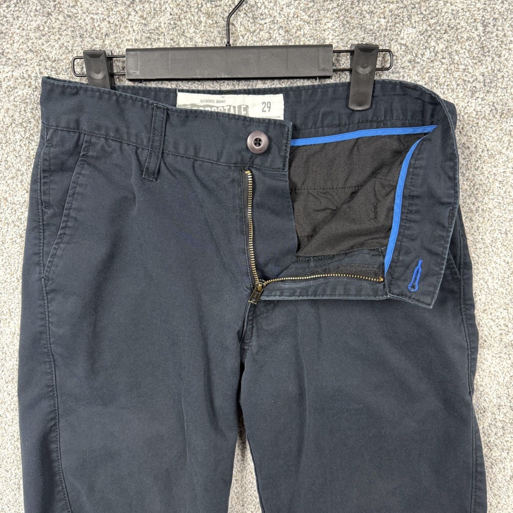 Aeropostale Aeropostale Chino Shorts Mens 29x8.5 Blue Flat Front Preppy Old Money Summer Mens Size US 29 - 6 Thumbnail