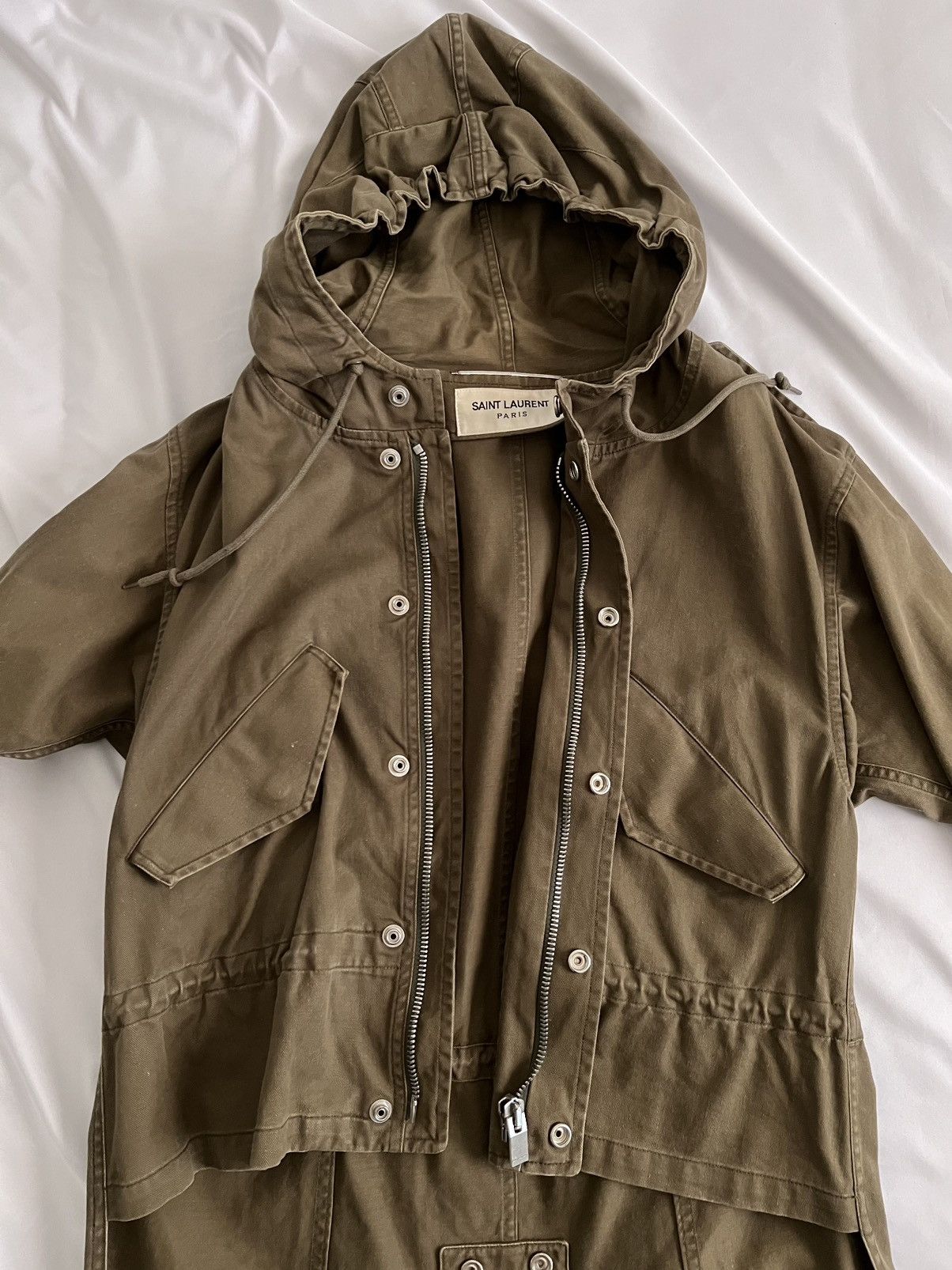 Saint Laurent Paris VINTAGE Saint Laurent SS14 runway Cropped Parka Size US S / EU 44-46 / 1 - 8 Thumbnail