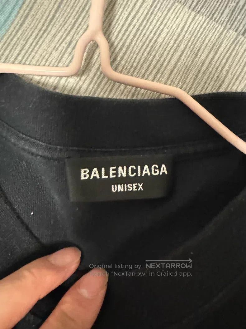 Balenciaga Balenciaga Colorful Graffiti Logo Distressed Short Sleeve Size US L / EU 52-54 / 3 - 2 Thumbnail