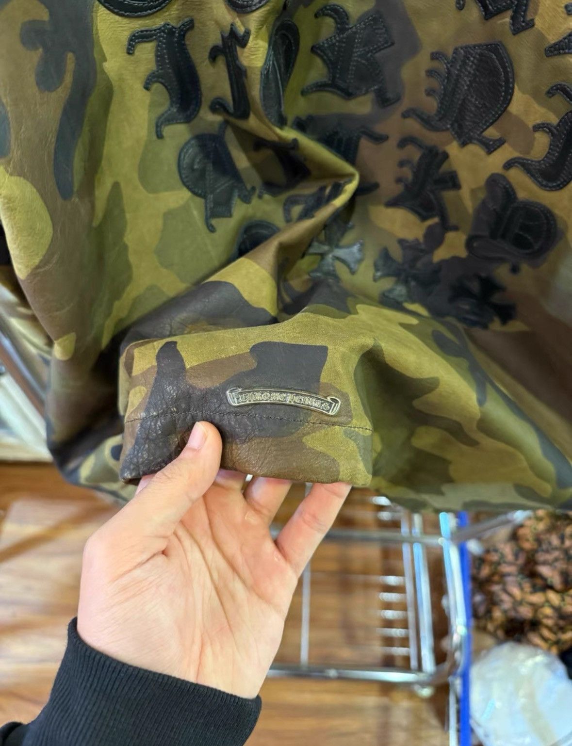 Chrome Hearts Chrome Hearts Camo Leather Jacket Size US XL / EU 56 / 4 - 4 Thumbnail
