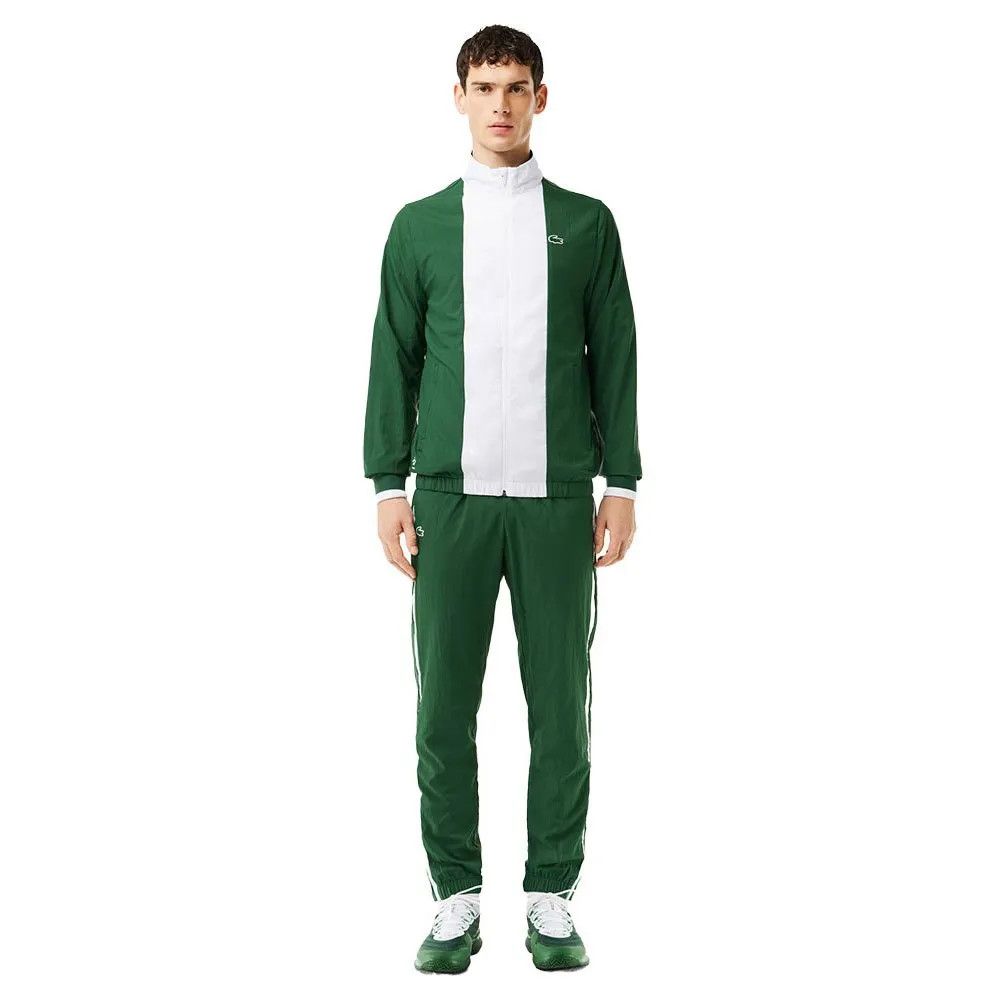 Lacoste o1s22i1n1124 Sporty Jumpsuit in Green & White Size US 36 / EU 52 - 2 Thumbnail