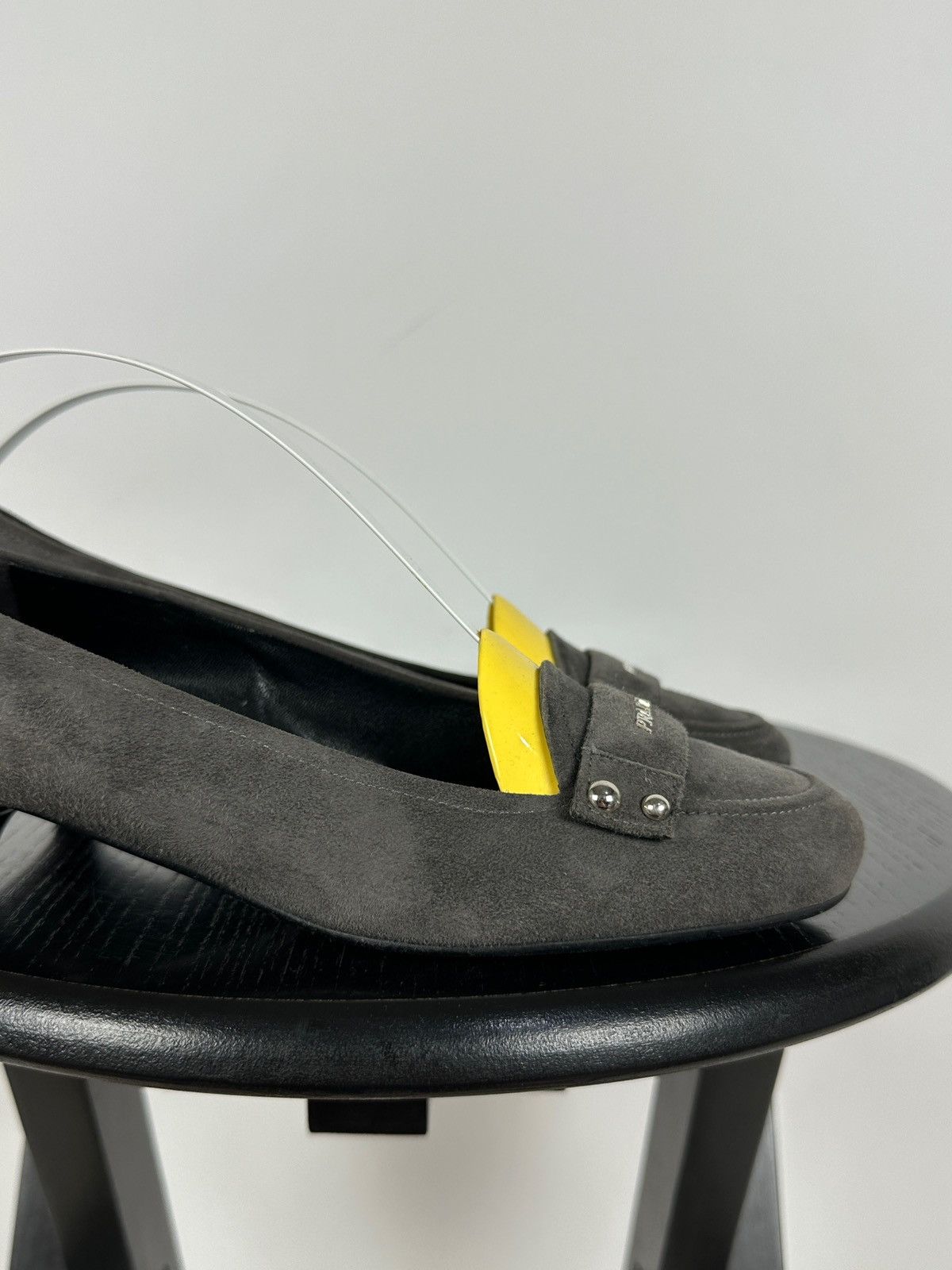Prada Prada Gray Suede Loafers Moccasins Slip-On Shoes Size US 6.5 / IT 36.5 - 16 Thumbnail