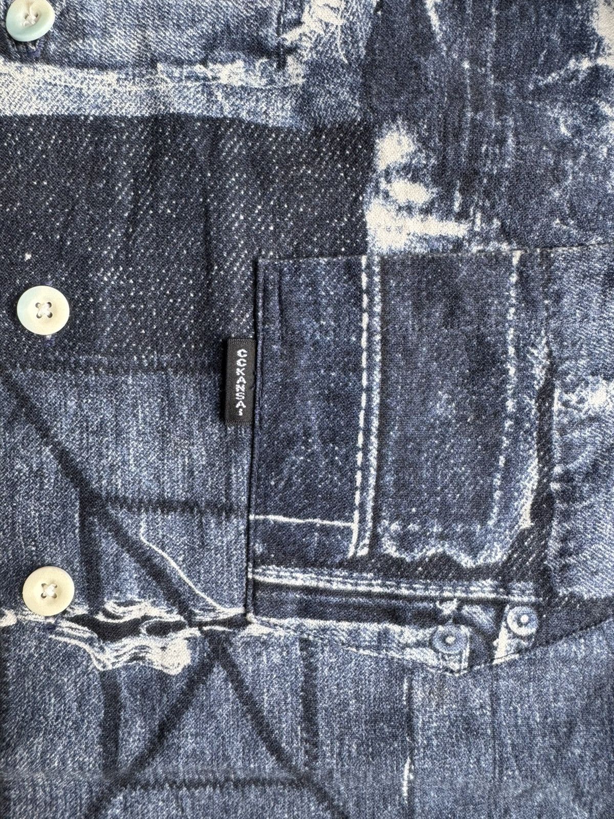 Kansai Yamamoto VERY RARE VINTAGE SHIRT CC KANSAI YAMAMOTO JEANS PATCHWORK Size US S / EU 44-46 / 1 - 3 Thumbnail