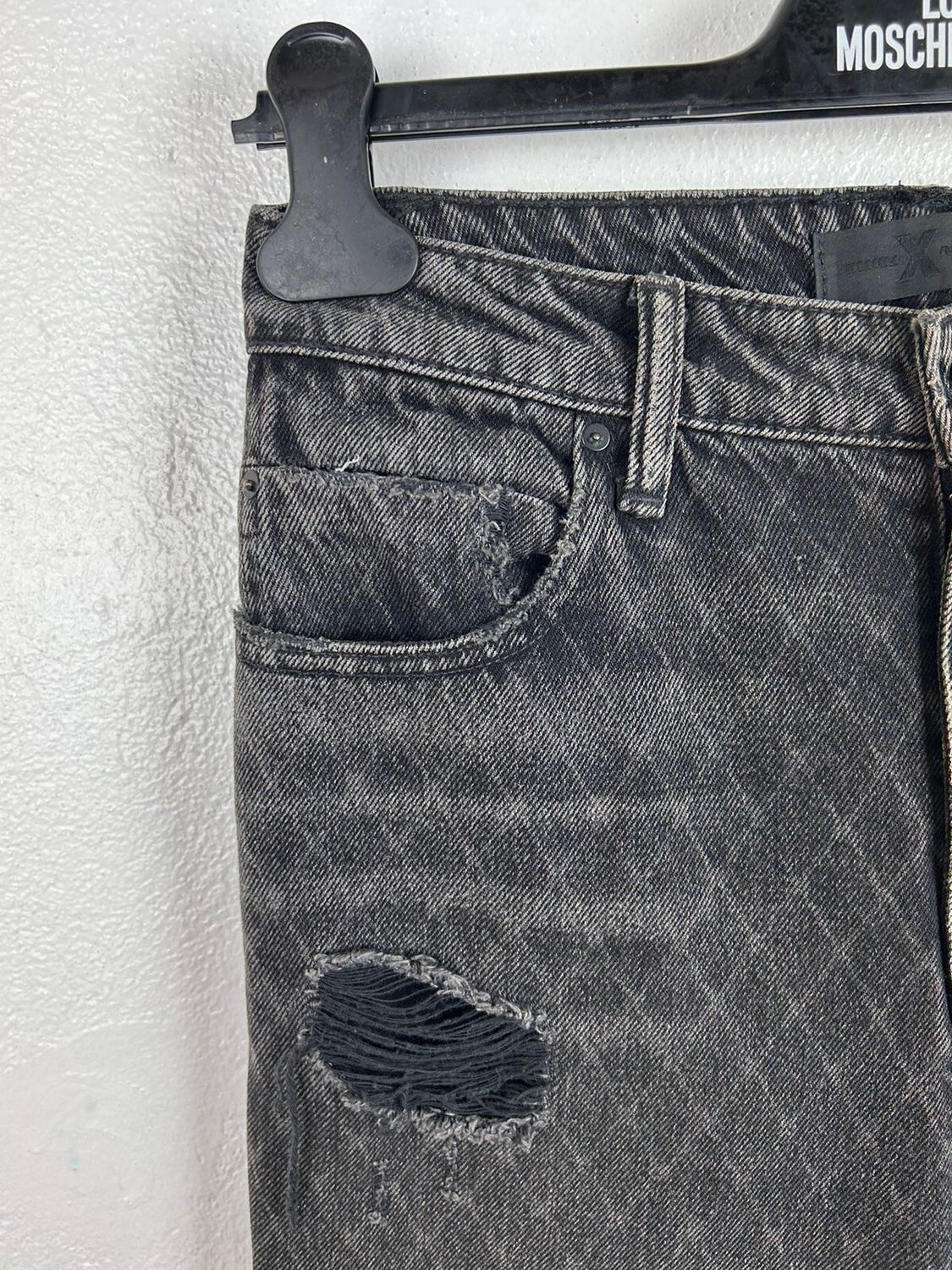 Alexander Wang Alexander Wang Grey Cult Net Straight Let Five Pocket Jeans Size 28" / US 6 / IT 42 - 3 Thumbnail