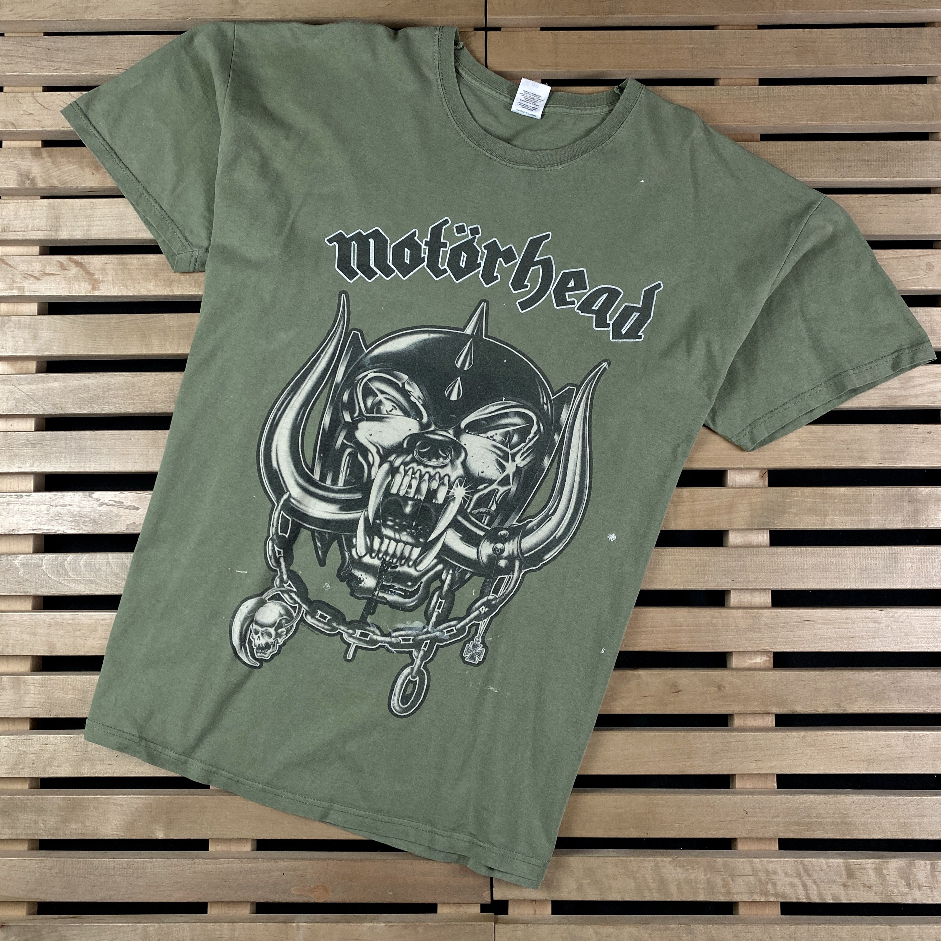 Band Tees × Vintage Men’s Rock T-Shirt Motorhead Vintage Size XXL Green Size US XXL / EU 58 / 5 - 1 Thumbnail