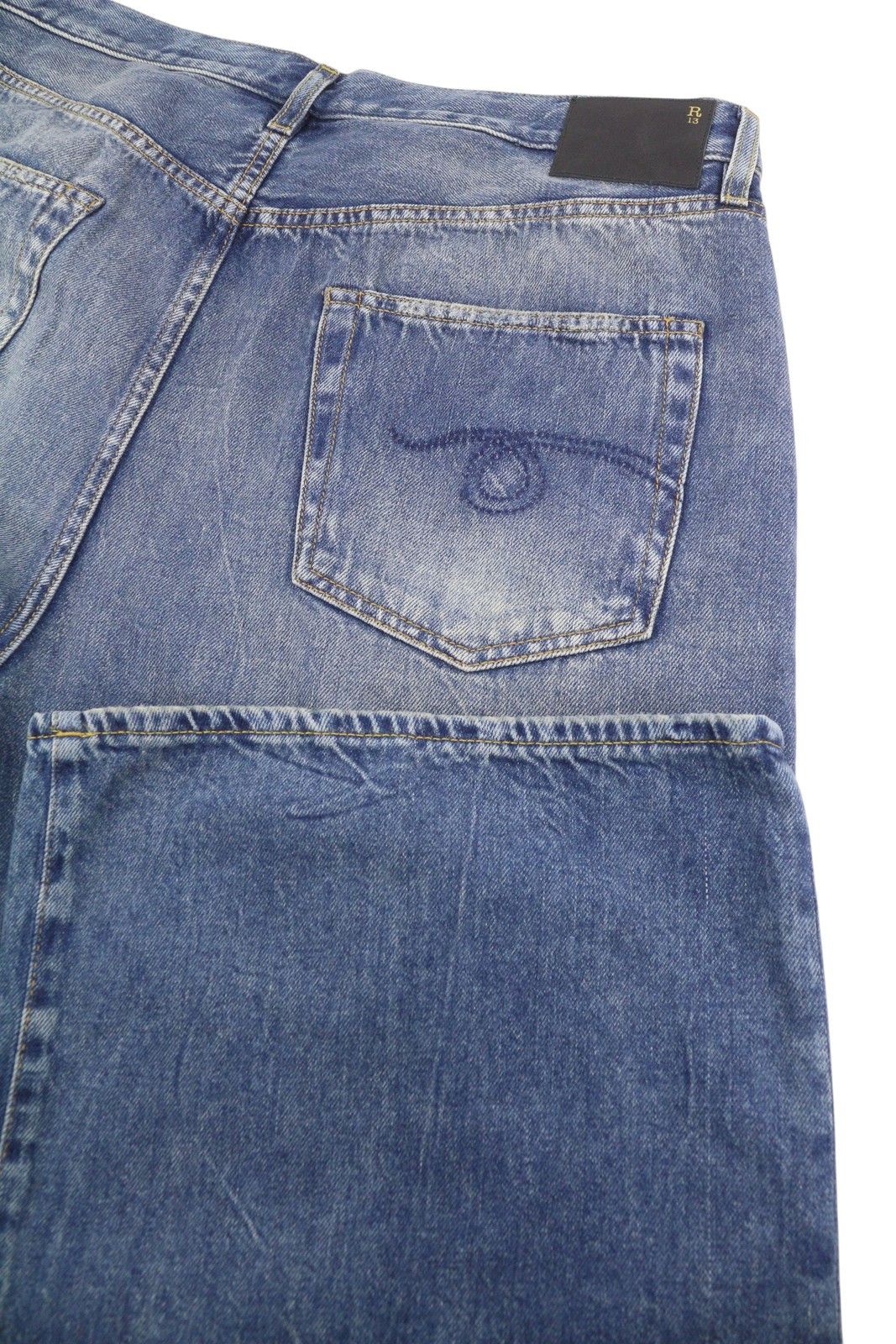 R13 DAMON PLEATED 36 Kellen Faded Blue PS26 88275 Size 26" / US 2 / IT 38 - 5 Thumbnail