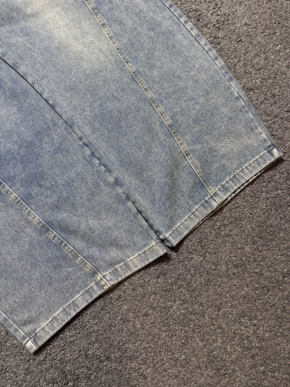 Jean Vintage wide leg rare parachute balloon baggy blue jeans Size US 34 / EU 50 - 6 Thumbnail