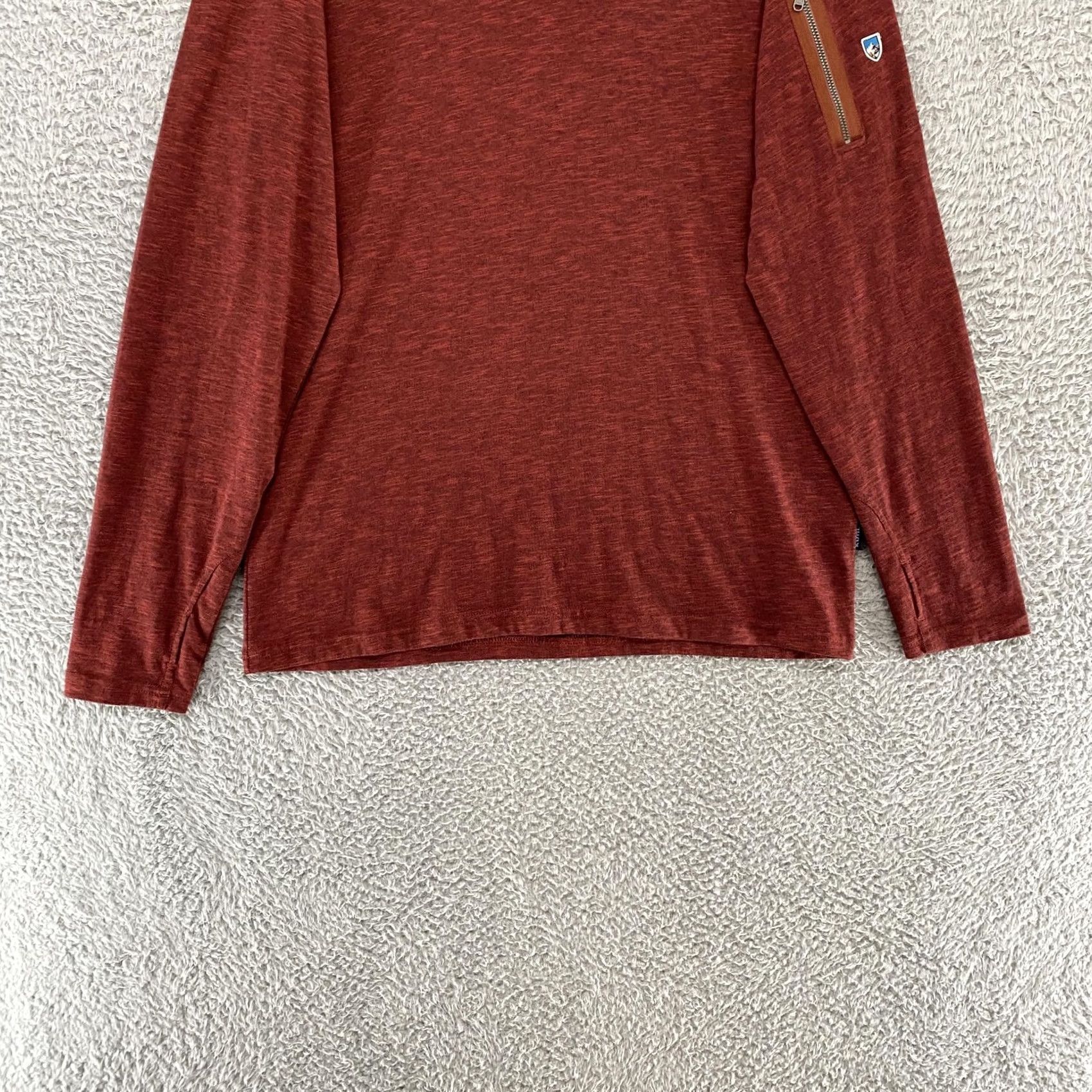 Vintage Kuhl Hoodie Mens Medium Red Long Sleeve Lightweight Thumbholes Hiking Size US M / EU 48-50 / 2 - 3 Thumbnail