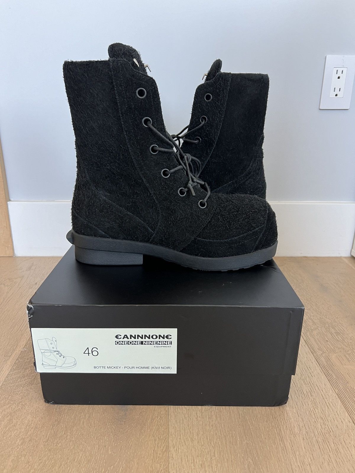 1199 Bazo 1199 x cannnone kiwi noir black boots Size US 13 / EU 46 - 2 Thumbnail