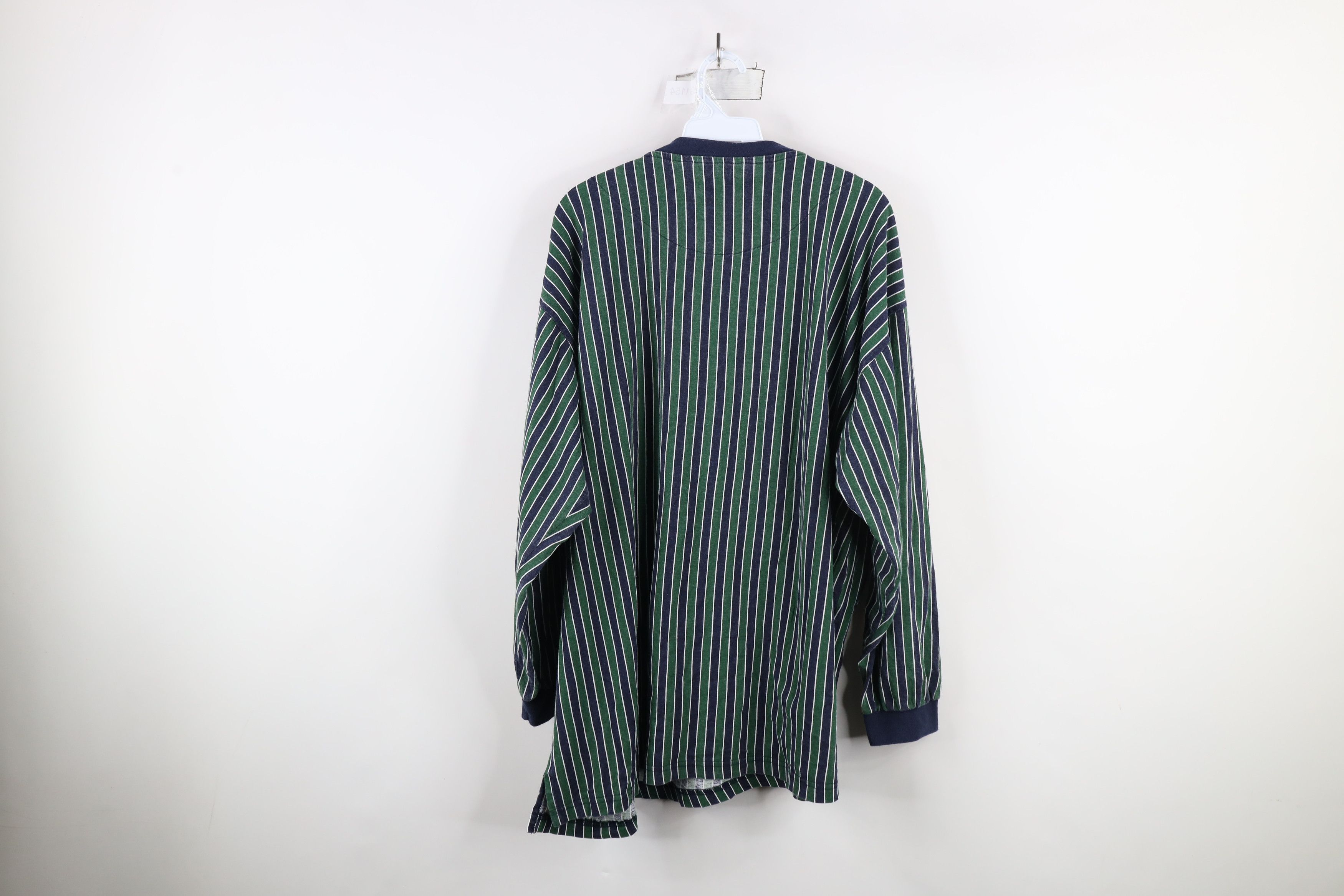 Vintage Vintage 90s Streetwear Long Sleeve Henley T-Shirt Cotton Size US XXL / EU 58 / 5 - 9 Thumbnail