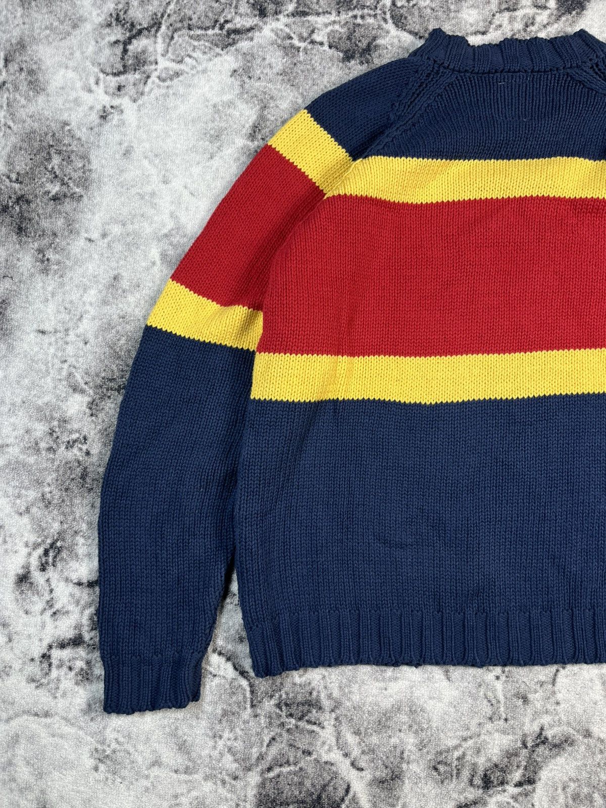 Vintage Droopy Cartoon Knit Sweater Vintage 90s Stripe Size US M / EU 48-50 / 2 - 9 Thumbnail