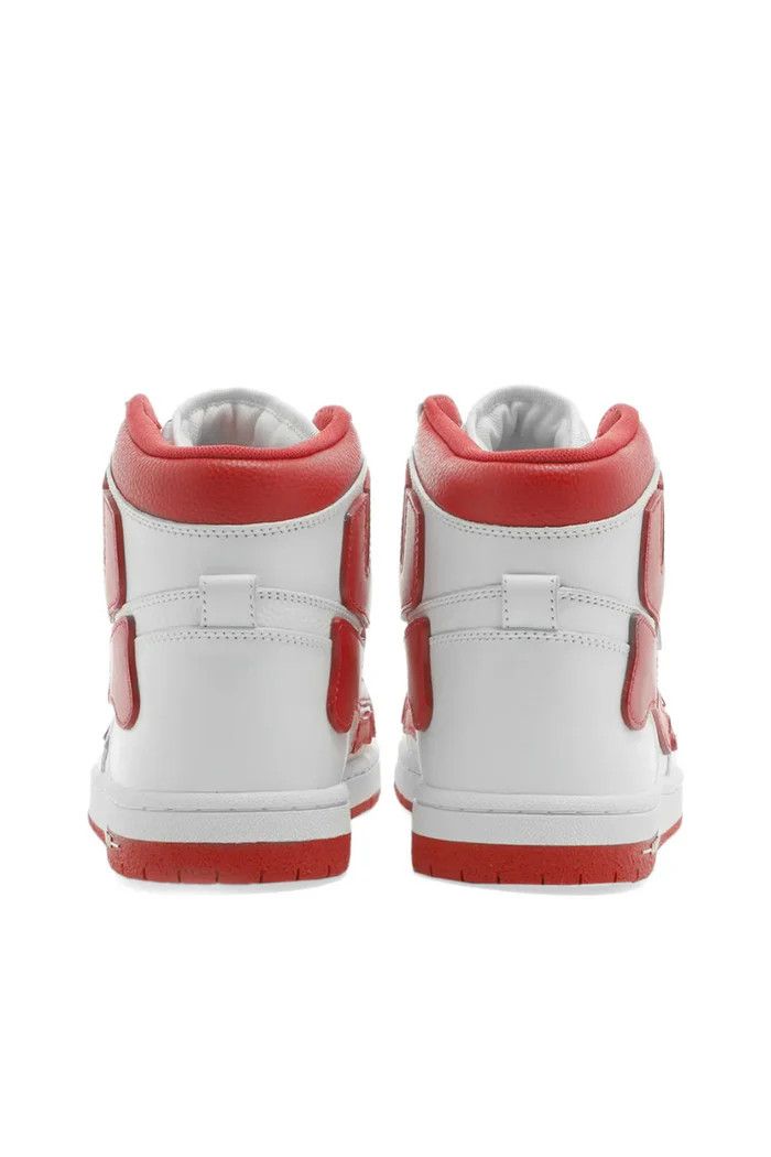 Amiri o1wfsh0625 Skel Hi-Top Sneakers in White/Red Size US 11 / EU 44 - 2 Thumbnail