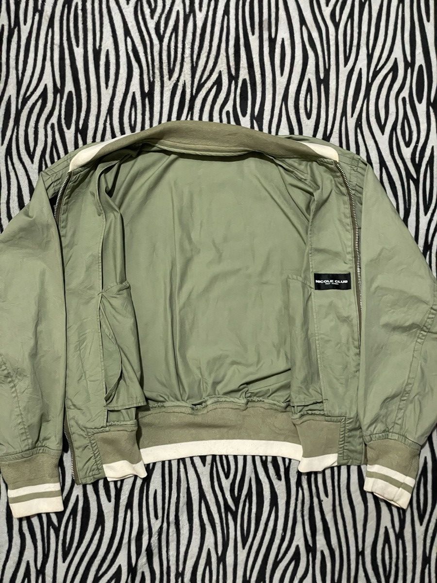 Nicole Club × Vintage Vintage Nicole Club For Men Light Green Bomber Jacket Size US XL / EU 56 / 4 - 5 Thumbnail