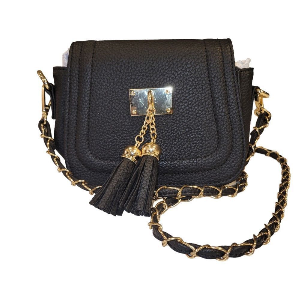 Giani Bernini Giani Bernini Mini Faux-Leather Crossbody Black Bag Women's Size ONE SIZE - 3 Thumbnail