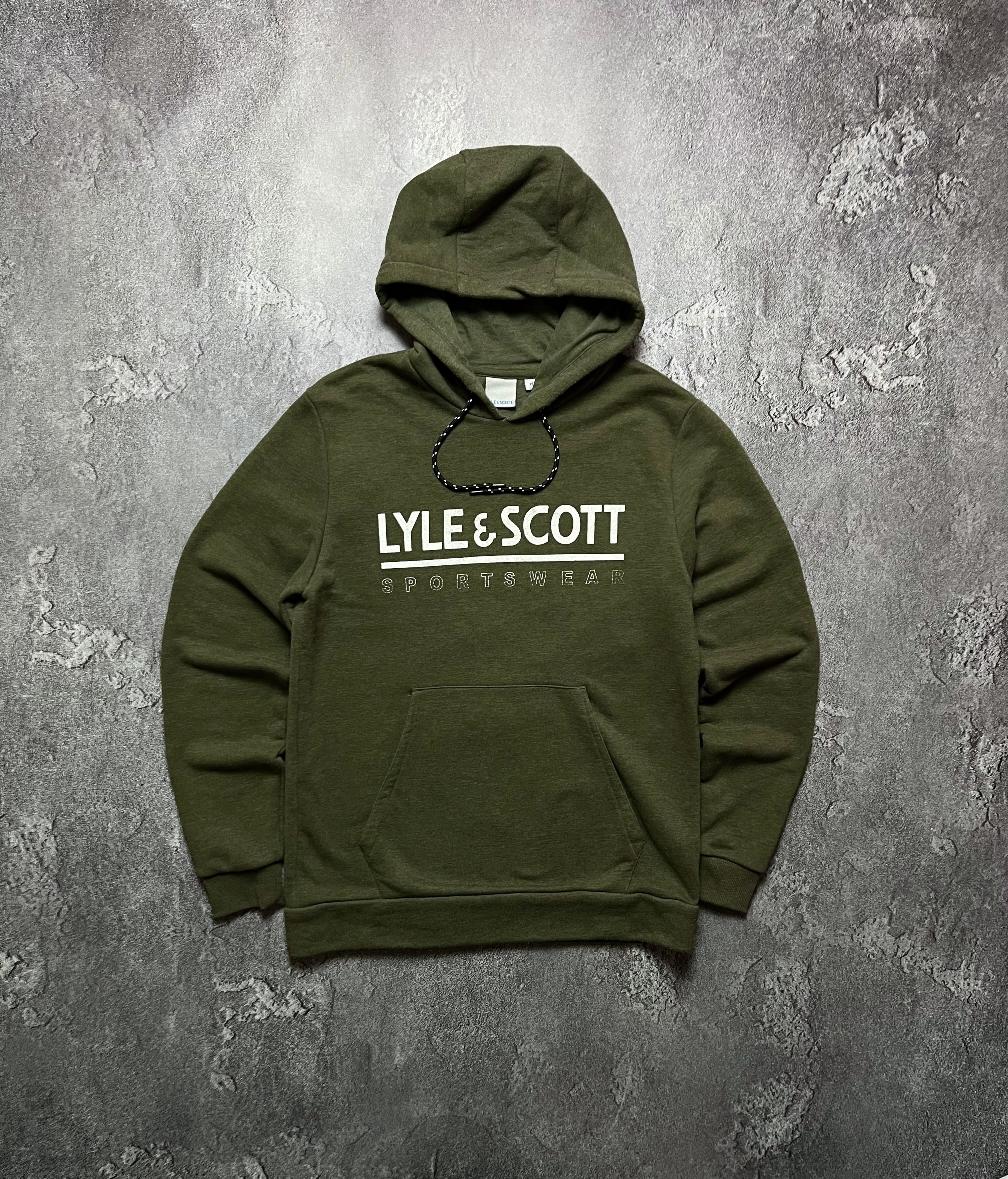Lyle & Scott Vintage Hoodie Lyle & Scott Big Logo Striped Mens M Size US M / EU 48-50 / 2 - 1 Thumbnail