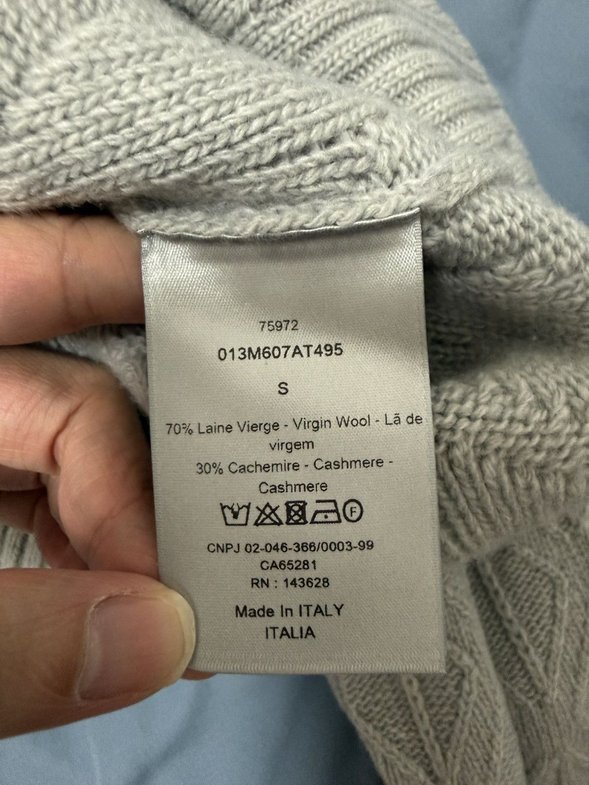 Dior Dior CD diamond wool and cashmere turtleneck S Size US S / EU 44-46 / 1 - 5 Thumbnail