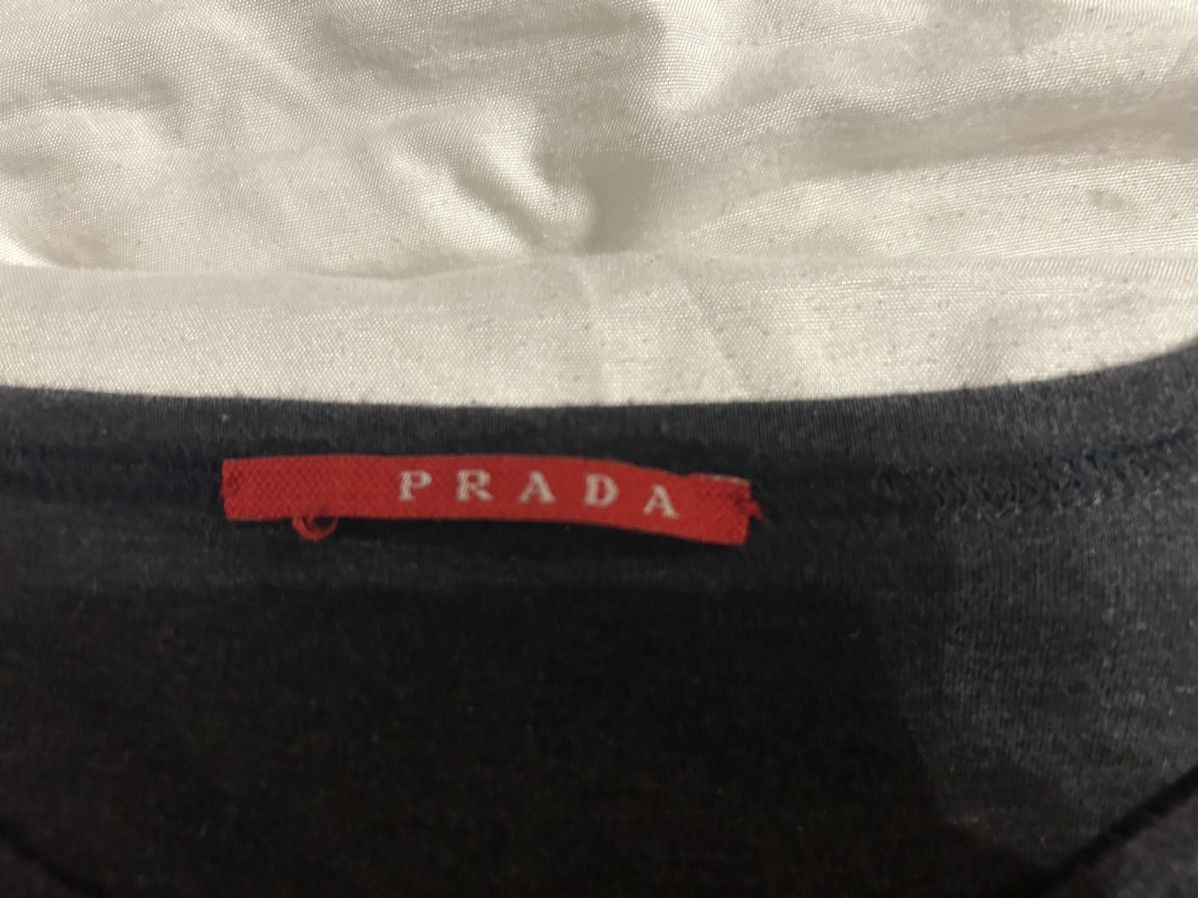 Prada Vintage Prada long sleeve Crew Neck T-shirt Size US L / EU 52-54 / 3 - 3 Thumbnail