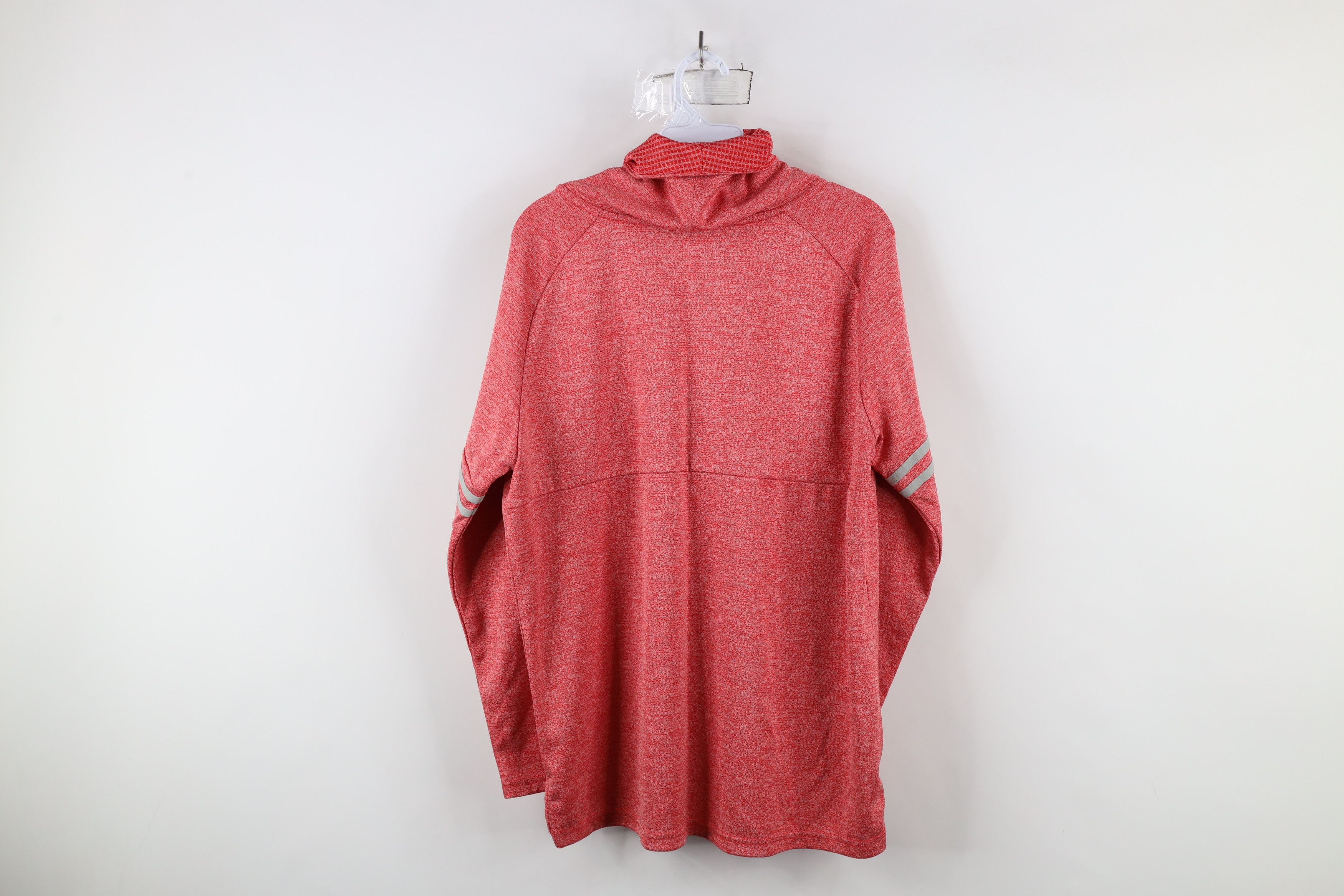 Nike × Vintage Nike University Fleece Lined Funnel Neck Sweatshirt Red Size L / US 10 / IT 46 - 10 Thumbnail