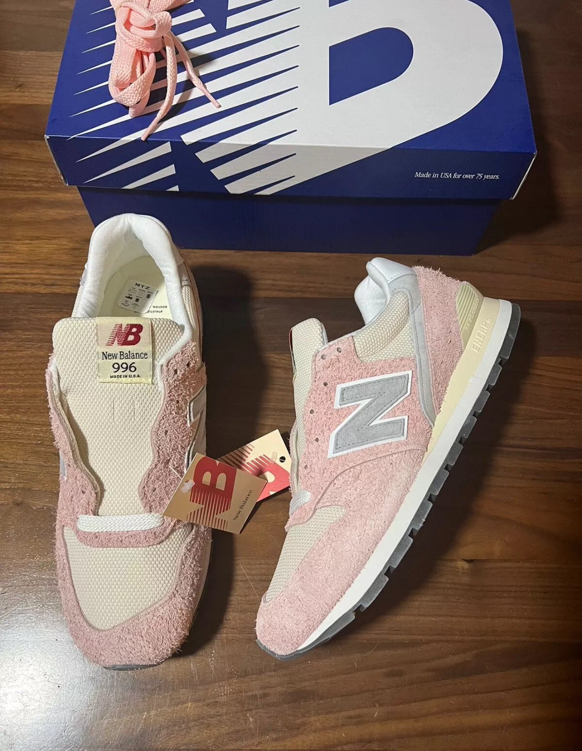 New Balance New Balance Made in USA 996 Pink Haze With Silver Size 11 Size US 11 / EU 44 - 2 Thumbnail