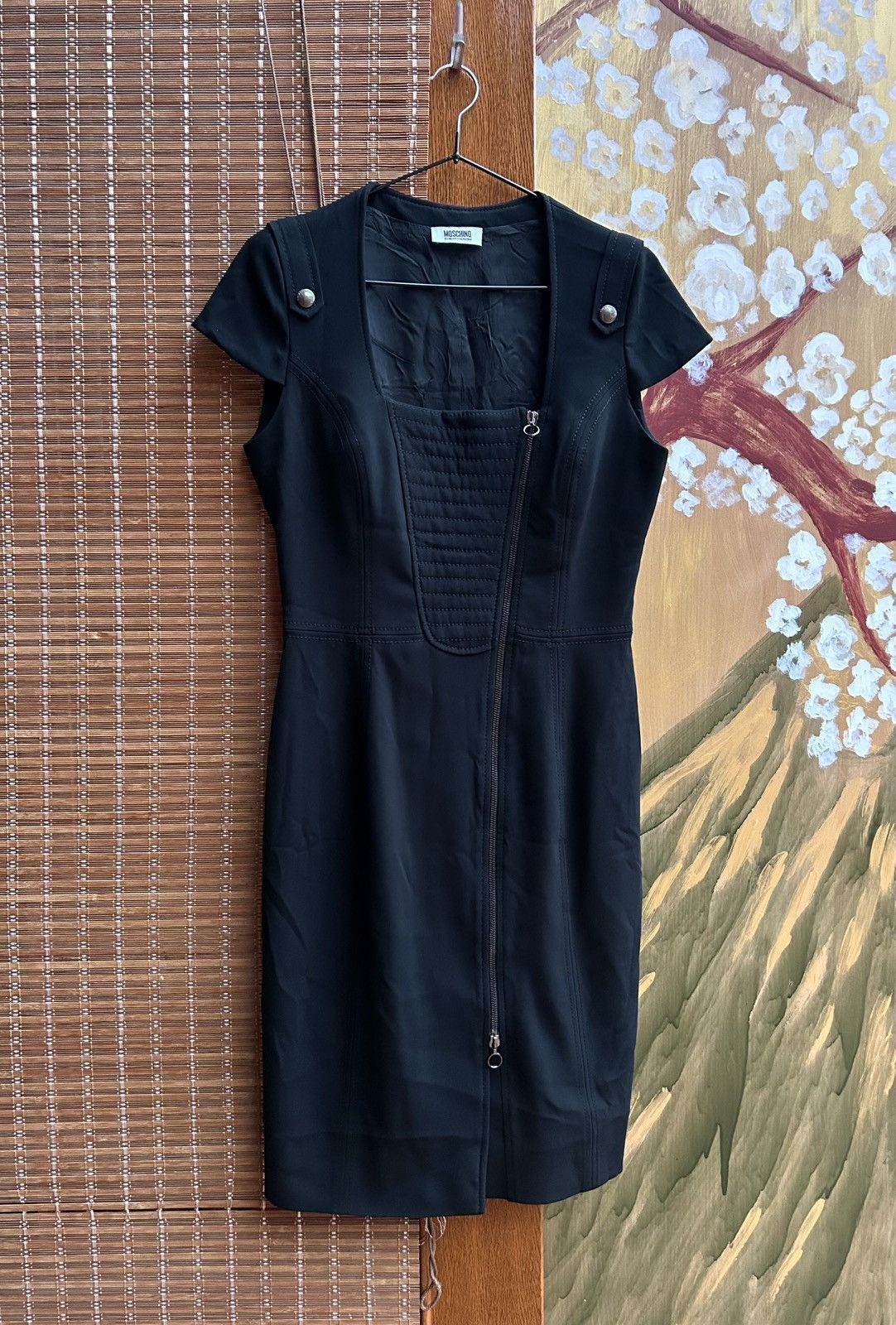 Moschino × Vintage Vintage Moschino Cheap and Chic Side Zip Short Sleeve Dress Size S / US 4 / IT 40 - 1 Thumbnail