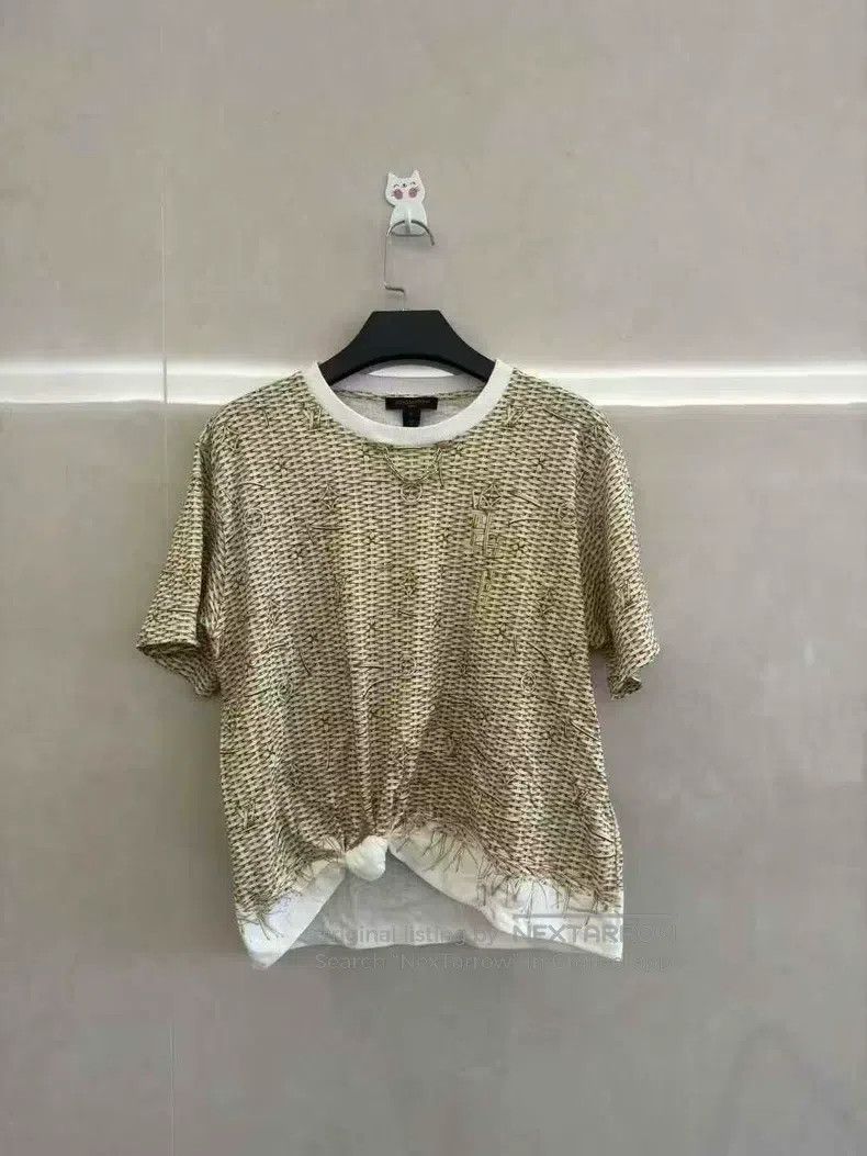 Louis Vuitton Louis Vuitton By the Pool Lafite Tie Crew Neck Short Sleev Size US S / EU 44-46 / 1 - 1 Thumbnail