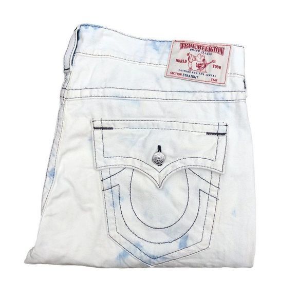 True Religion True Religion Jeans Size 42 STRAIGHT Blue/White Size US 42 / EU 58 - 1 Thumbnail