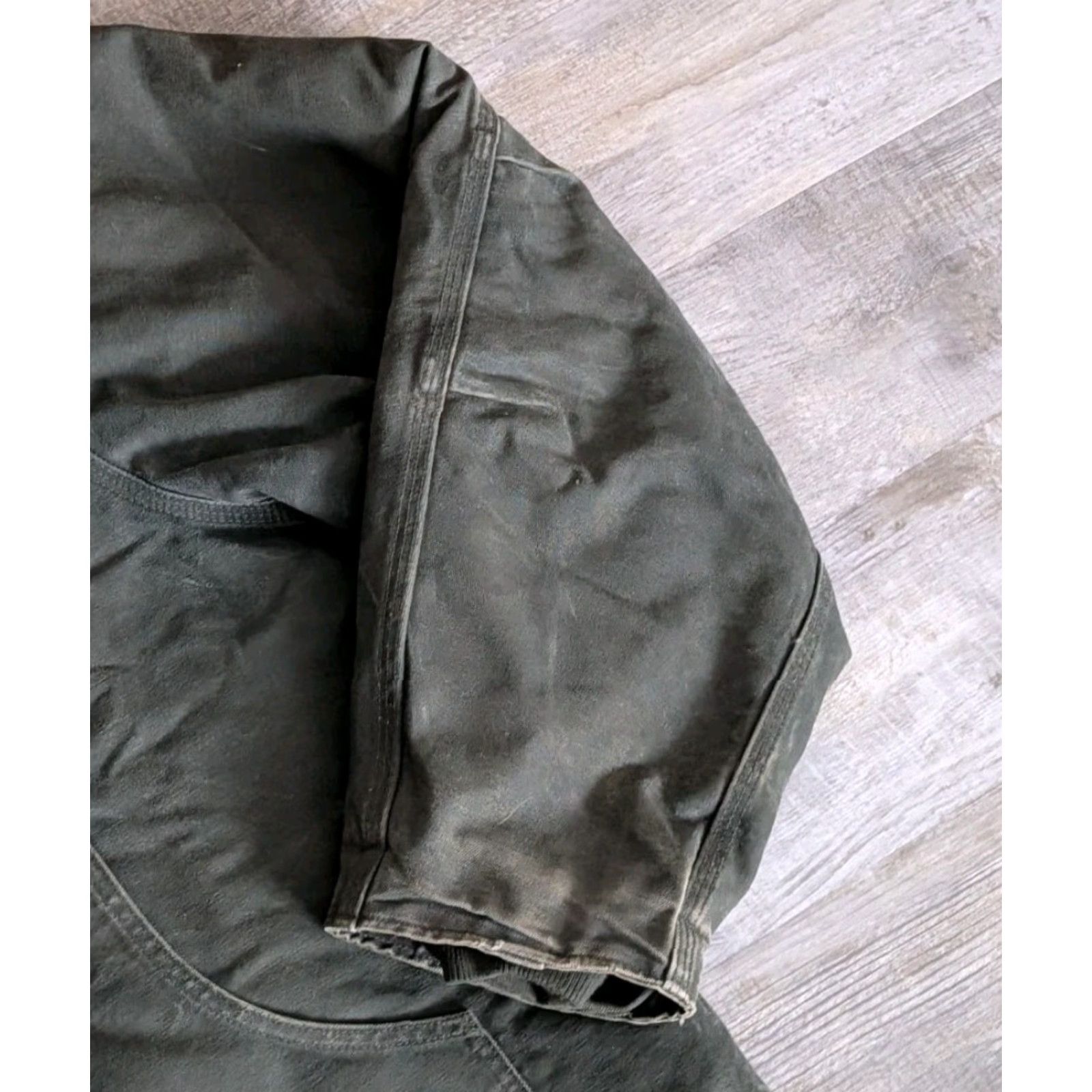 Carhartt VINTAGE Carhartt Jacket 3XLT Mens MOS Green Corduroy Collar Quilted Full Zip Lined Pockets Workwear 90s USA Detroit Arct ic Size US XXL / EU 58 / 5 - 4 Thumbnail