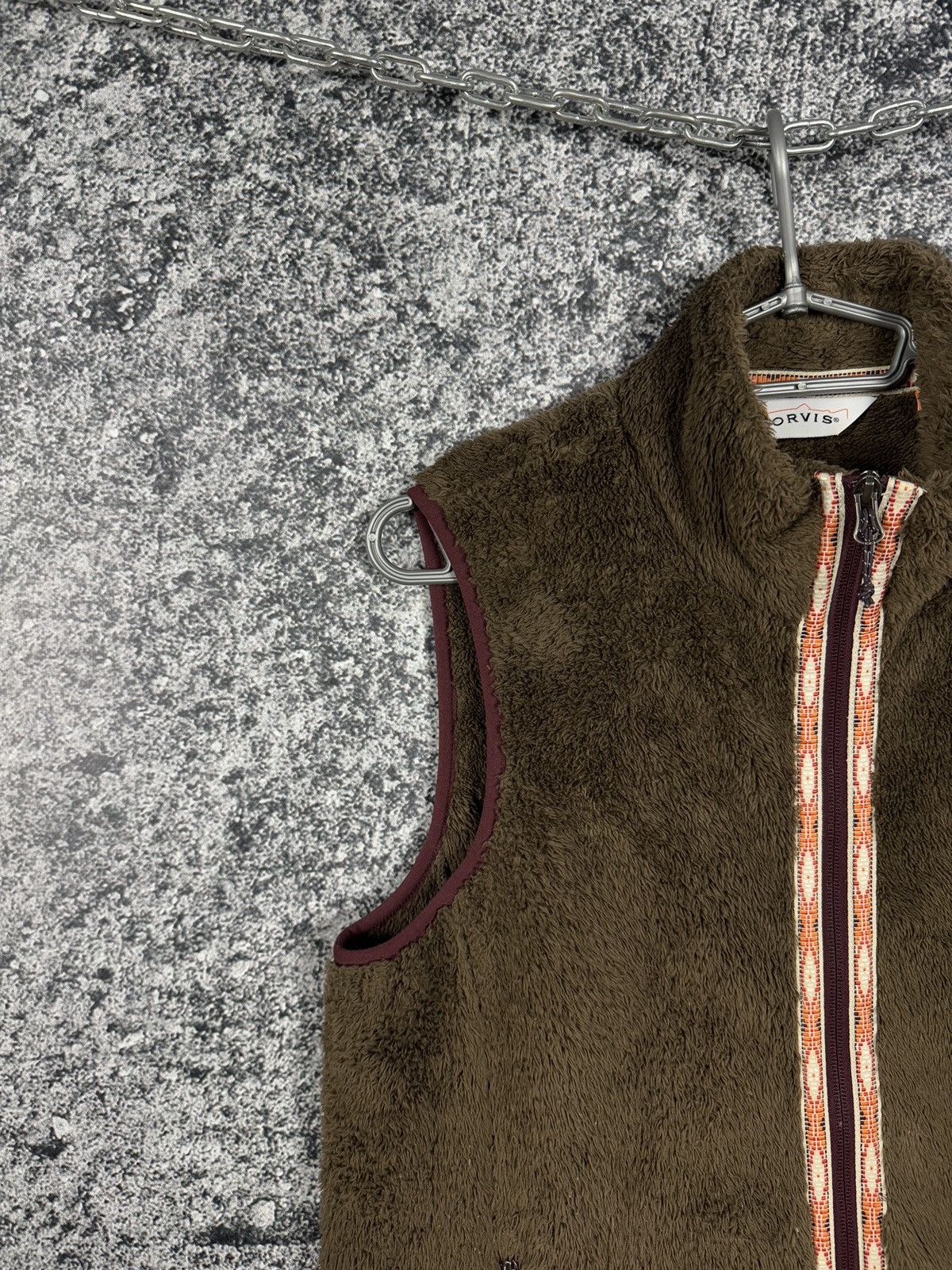 Orvis Orvis Full Zip Fleece Vest Brown Teddy Sherpa Outdoor Size M Size M / US 6-8 / IT 42-44 - 3 Thumbnail