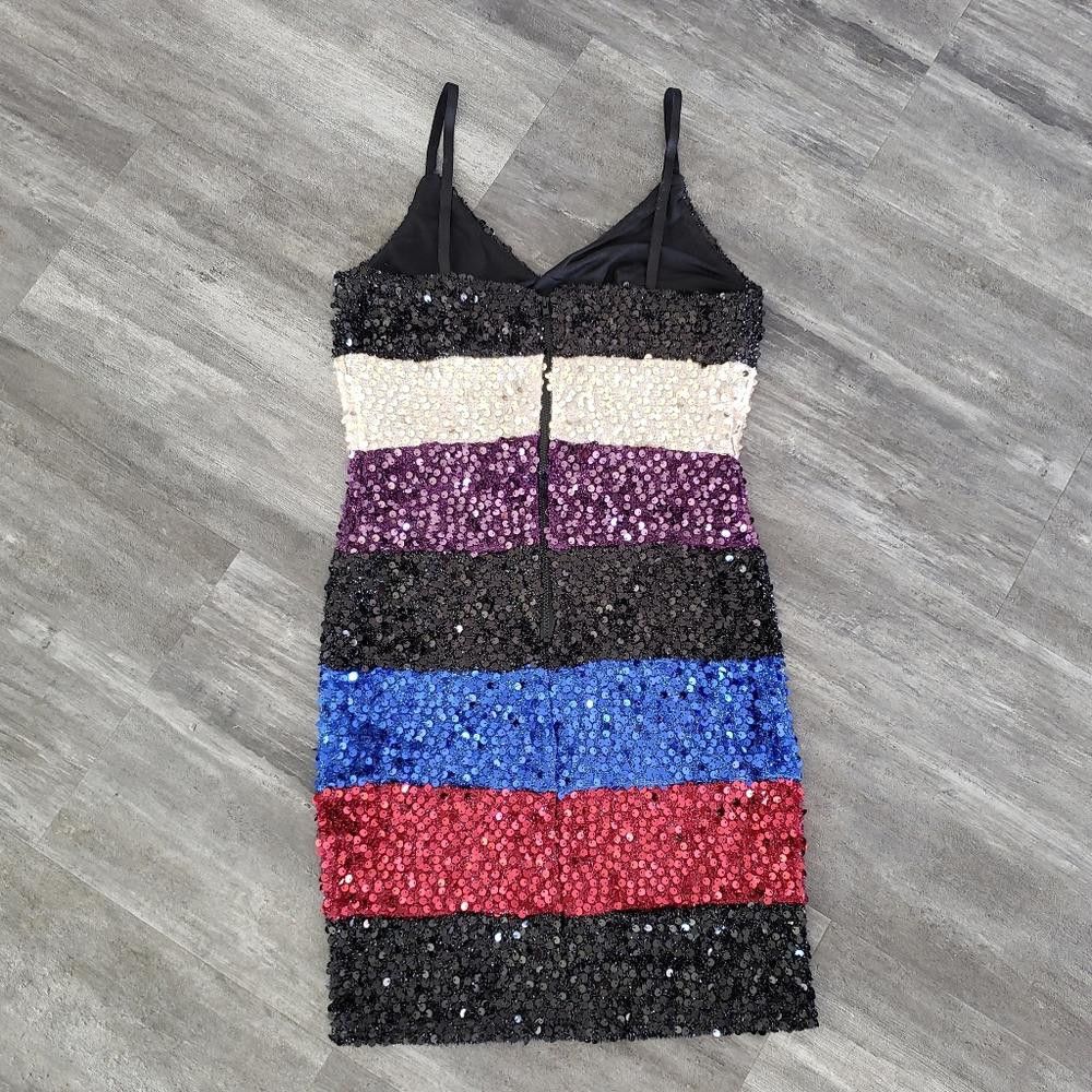 Designer Multicolored Sequin Detailed Privy Mini Size M / US 6-8 / IT 42-44 - 2 Thumbnail