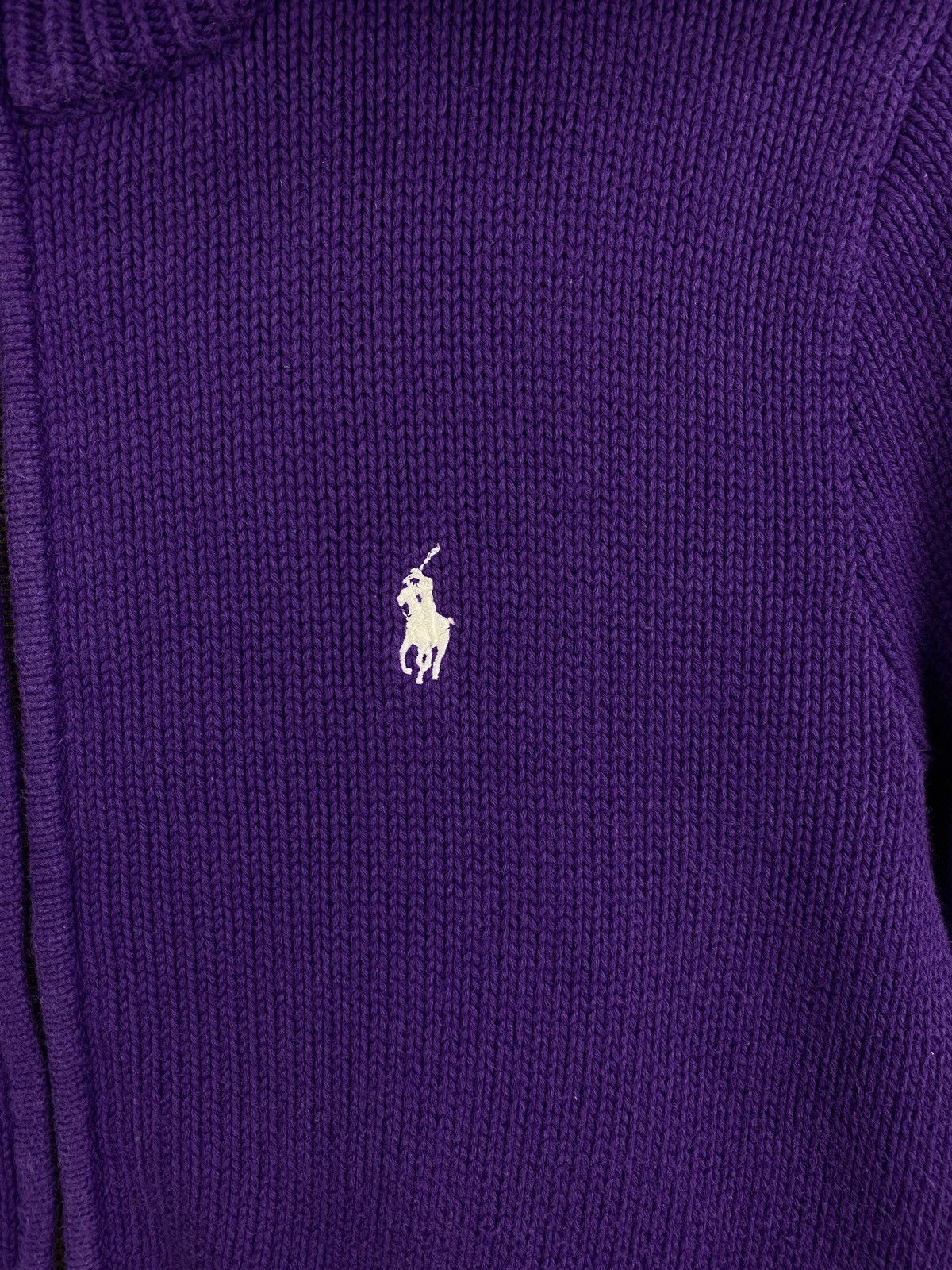 Ralph Lauren 🇺🇸 Vintage 90s Avant Garde Ralph Lauren Zip Sweater Y2K Size L / US 10 / IT 46 - 5 Thumbnail