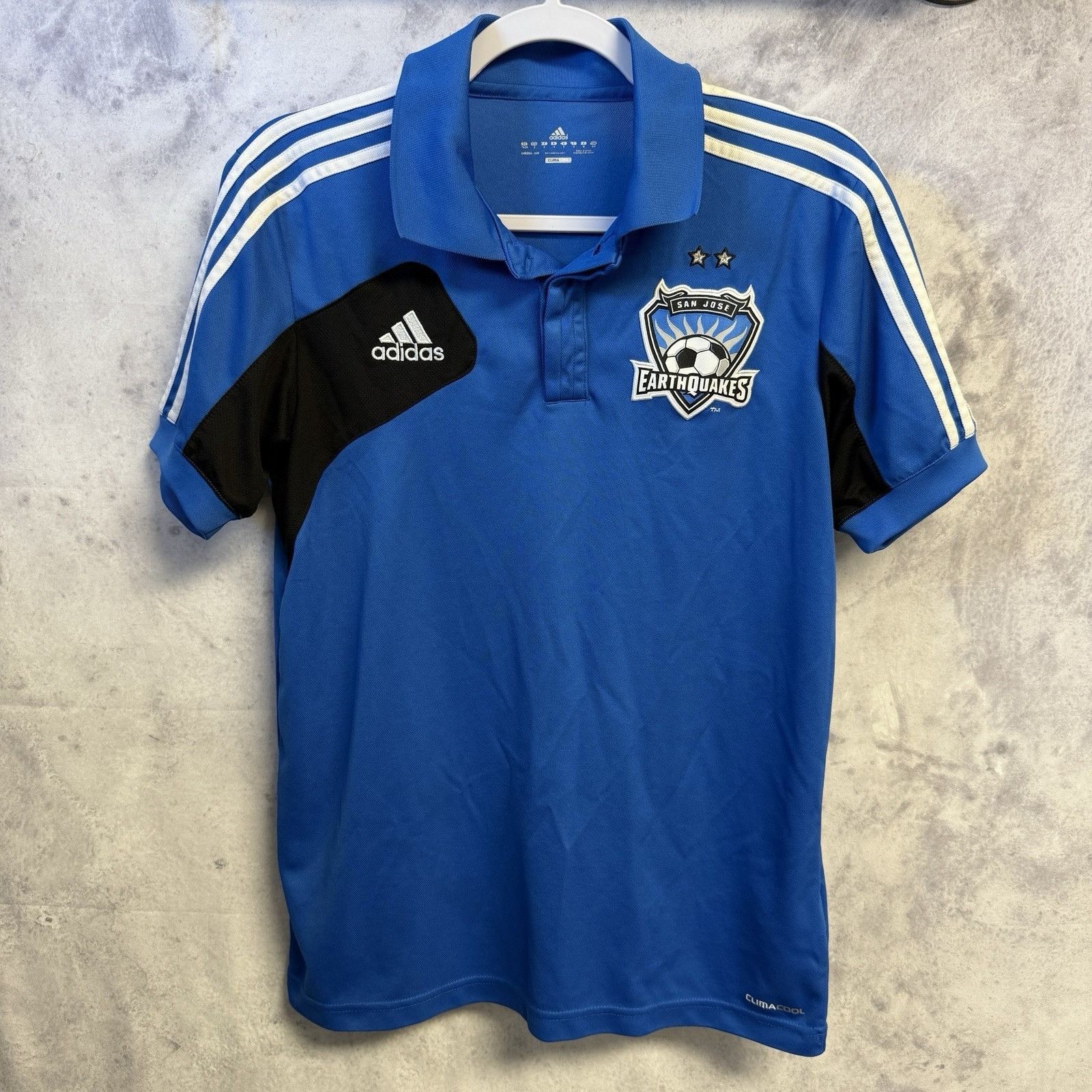 Adidas San Jose Earthquakes Adidas Jersey Adult Small 19x26 MLS Blu Size US S / EU 44-46 / 1 - 1 Thumbnail