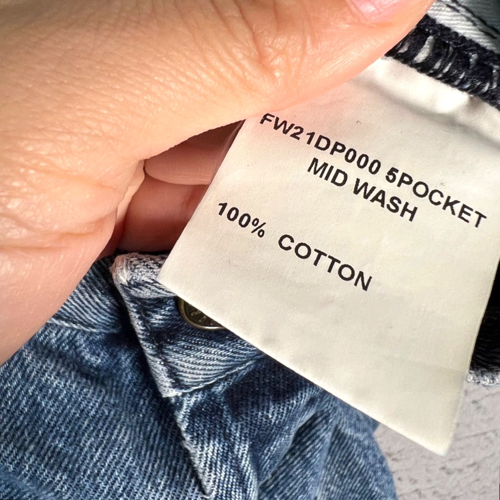 Aime Leon Dore Aimé Leon Dore Jeans Mens 30 5-Pocket Denim 100% Cotton Blue Mid Wash Hemmed Straight 26in Inseam 100% Cotton Size US 30 / EU 46 - 4 Thumbnail