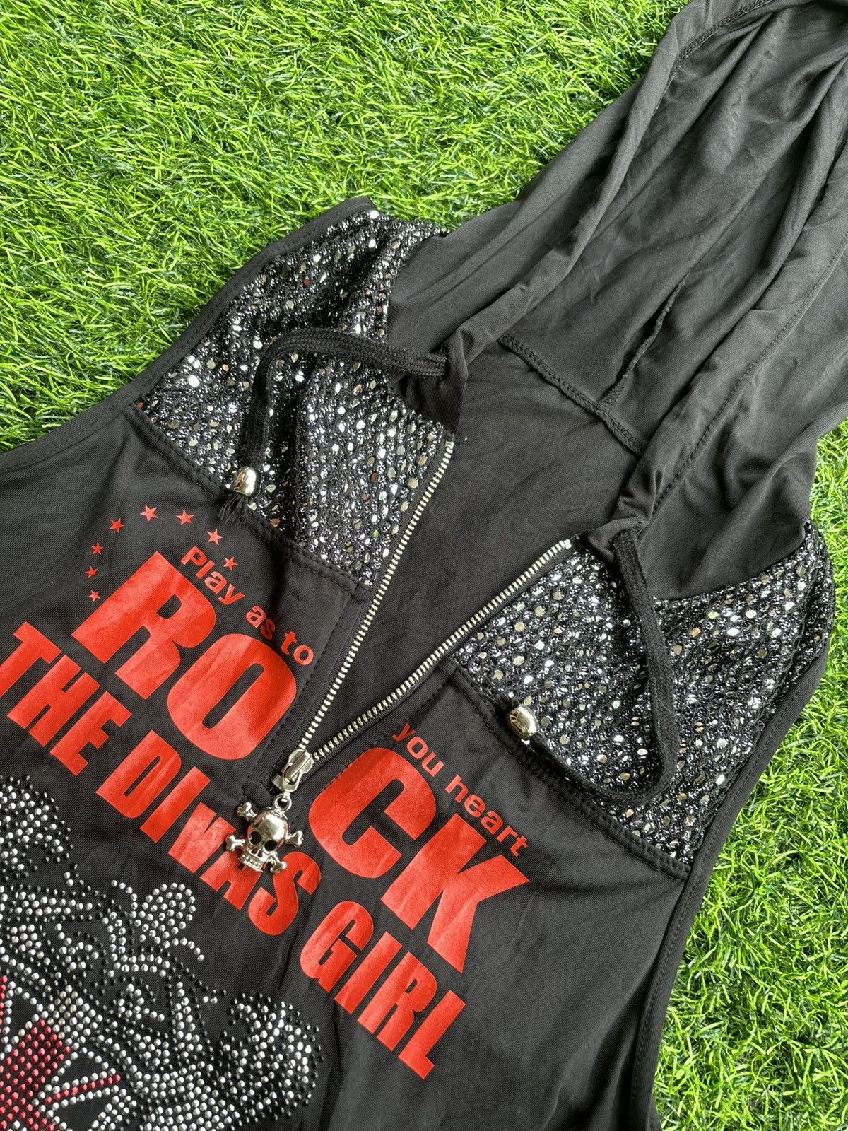 Hysteric Glamour Y2k Rock The Divas Girl Punk Style Zip Size M / US 6-8 / IT 42-44 - 5 Thumbnail