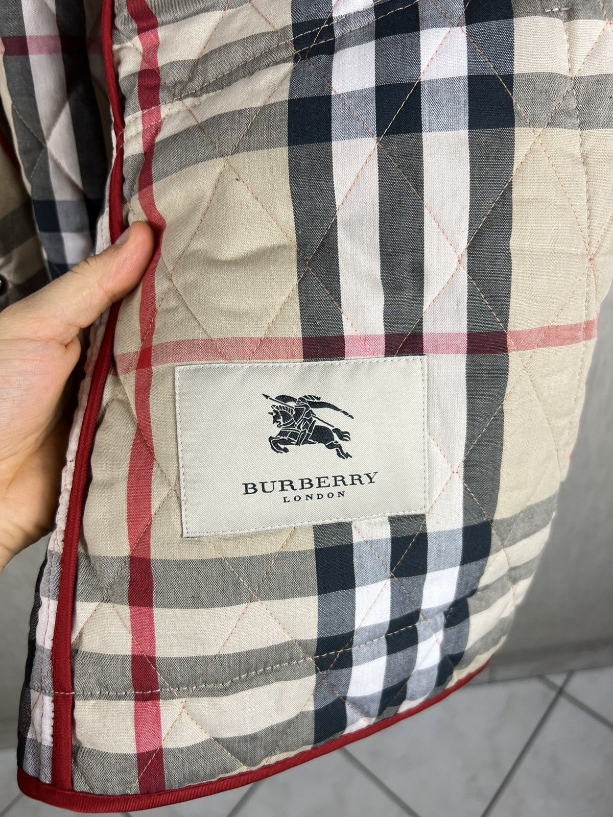 Burberry Burberry London checked quilted parka jacket coat nova check Size L / US 10 / IT 46 - 22 Thumbnail