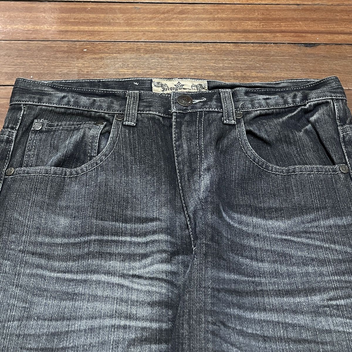 14th Addiction Very Rare Vintage Japanese Brand Indigo 30 Jeans 1990s Size US 32 / EU 48 - 3 Thumbnail