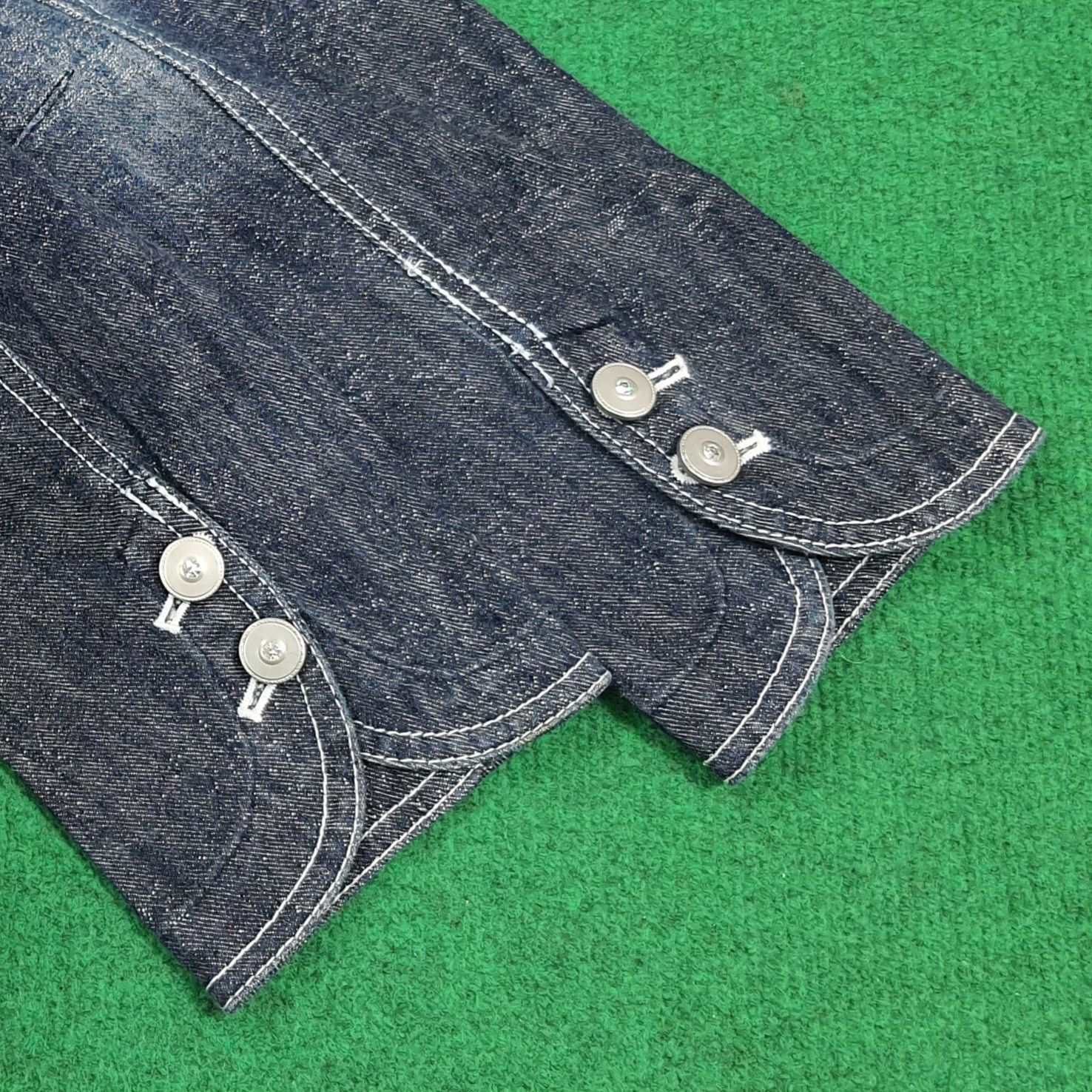 Japanese Brand Vintage Japan GKITALIYA Denim Jacket Boho C296N9 Size XS / US 0-2 / IT 36-38 - 8 Thumbnail