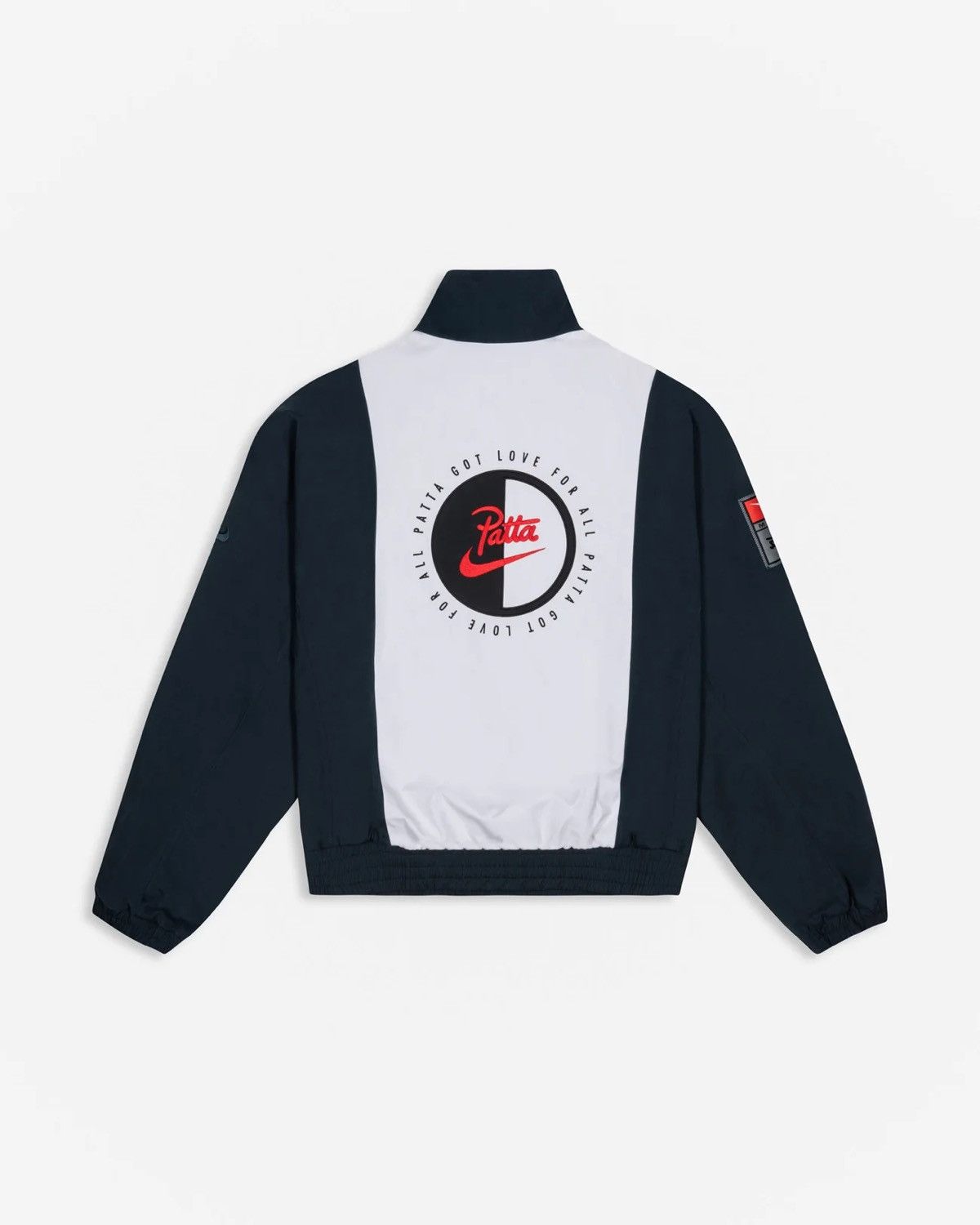 Nike x Patta Tracksuit Jacket Black white sweatshirt run zip