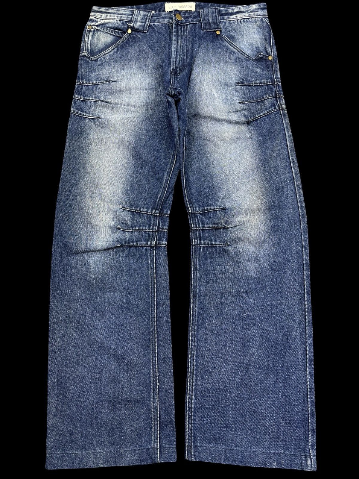 Yuji Yamada BAGGY Curved🔥YUJI YAMADA Japanese Designer Denim F911 Size US 32 / EU 48 - 2 Thumbnail