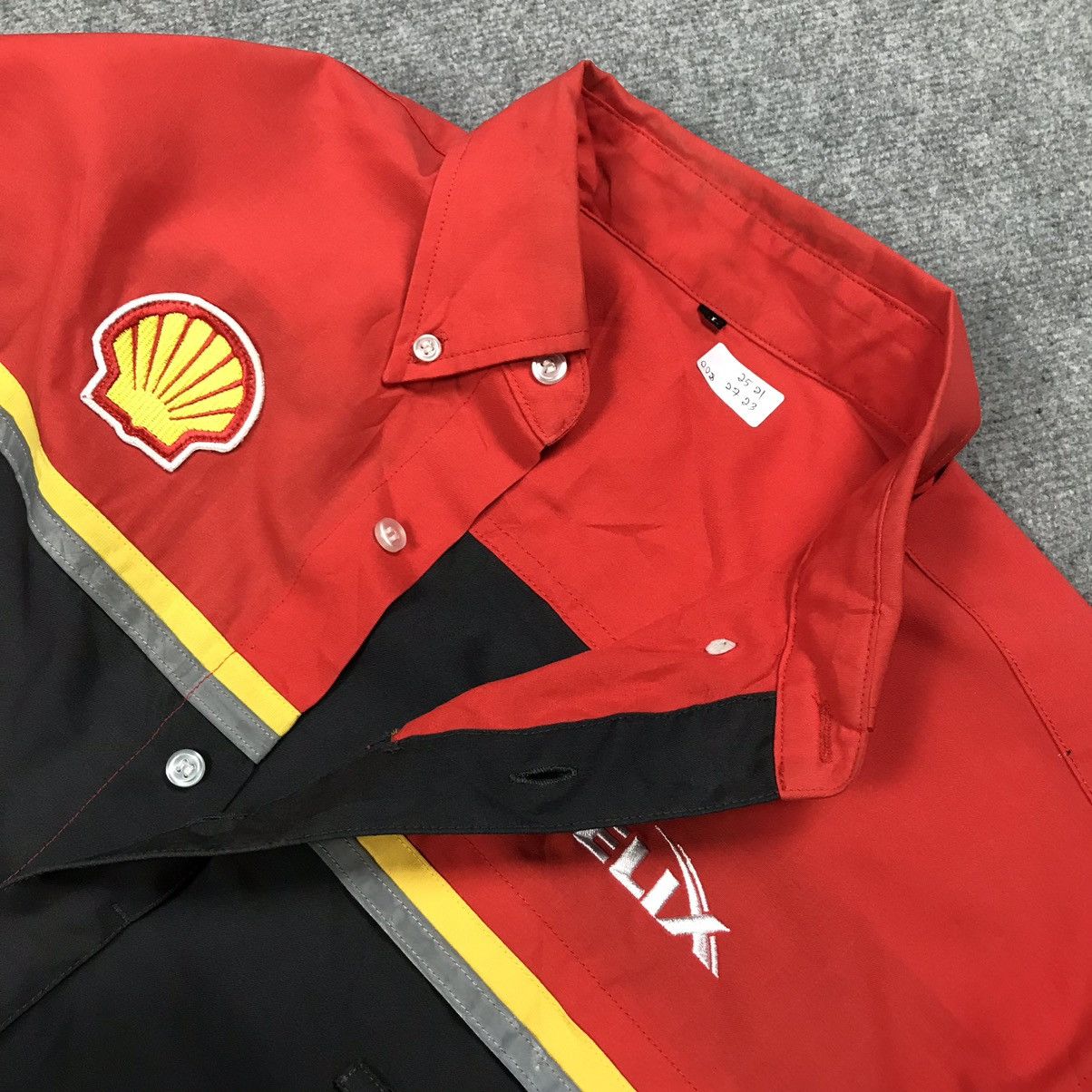 Gear for Sports SHELL HELIX OIL BRAND RACING UNIFORM JAPAN BUTTON UP SHIRT Size US L / EU 52-54 / 3 - 9 Thumbnail