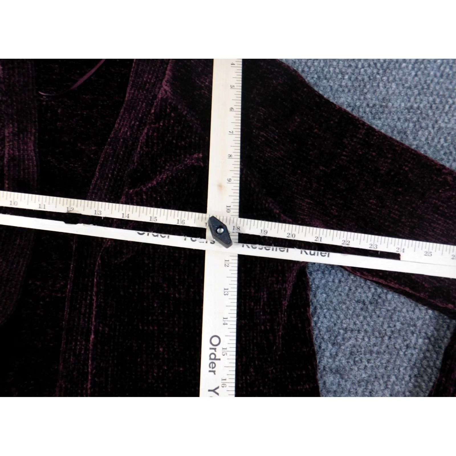 Loft LOFT Cardigan Sweater Purple Petite Medium Womens Mock Neck Long Sleeve Open Button Knit Polyester Regular 3-Button Size M / US 6-8 / IT 42-44 - 5 Thumbnail
